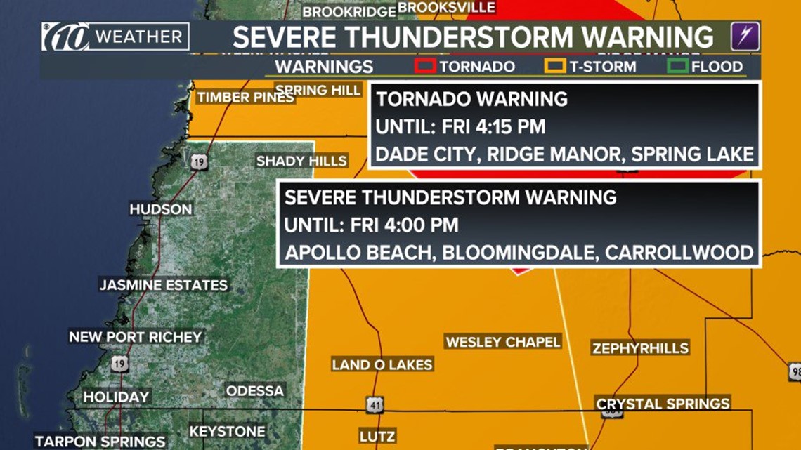 Severe Weather Moves Across Tampa Bay Wtsp