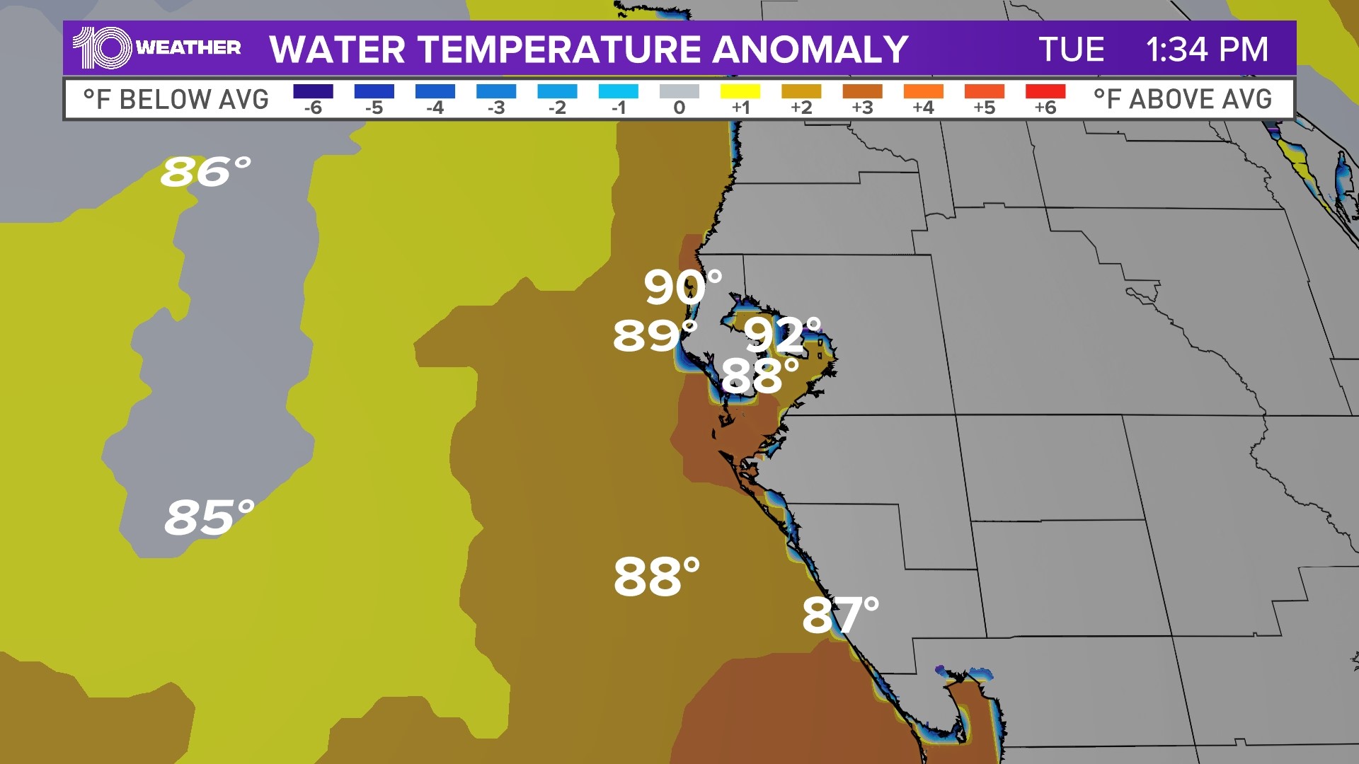 Clearwater Beach Water Temperature Continues To Stay Warm Wtsp