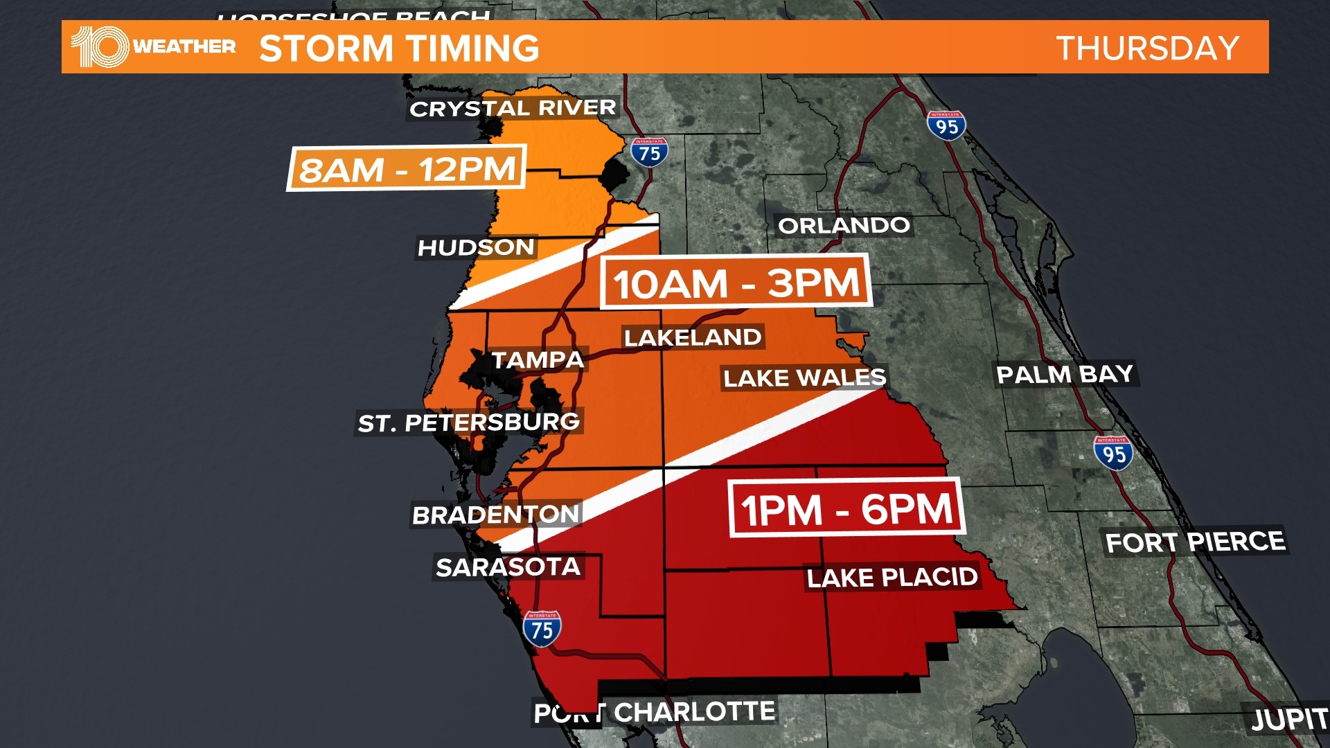 Live Radar Tampa Bay Area Sees Strong Severe Storms Wtsp