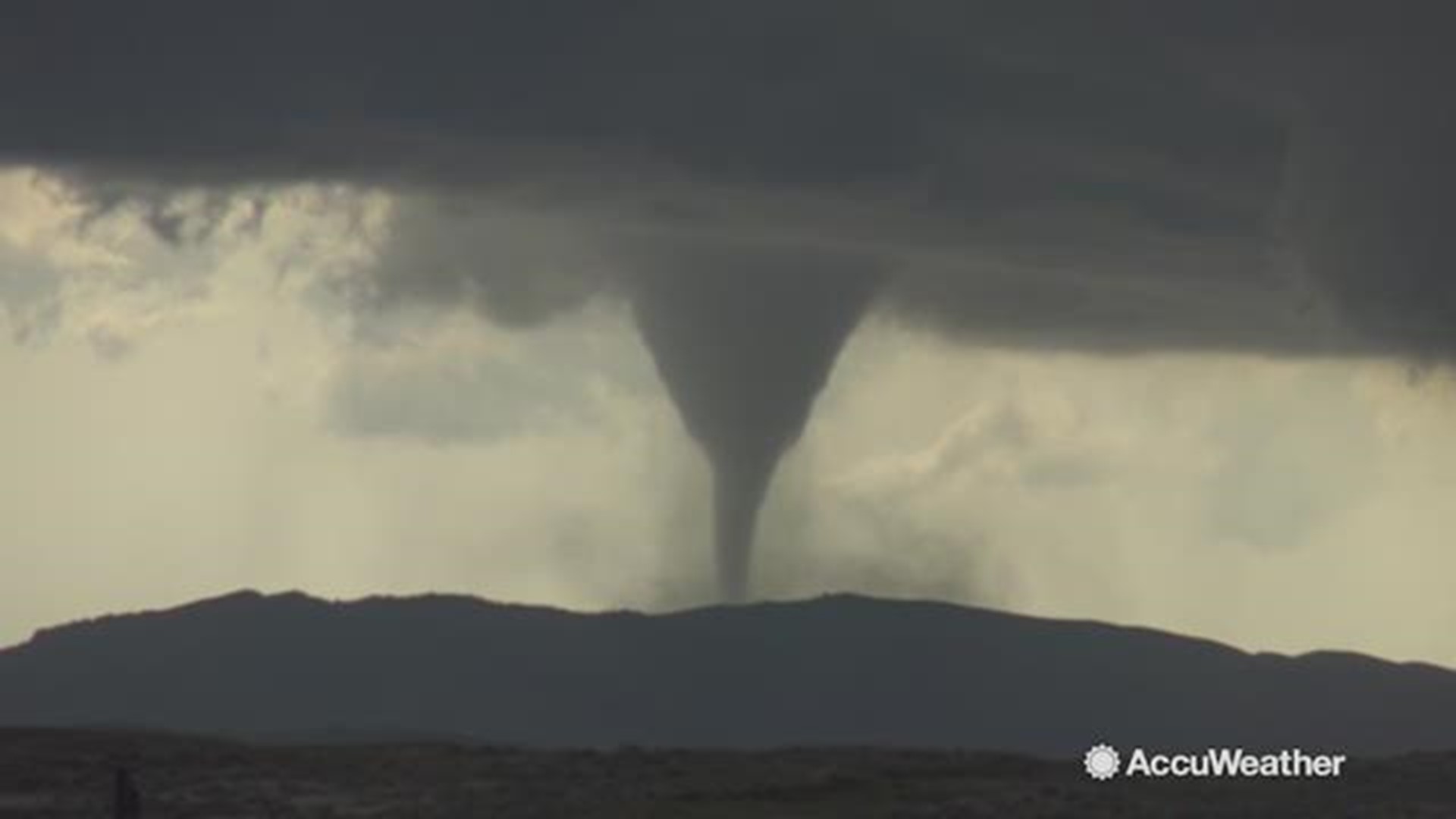 While storm chasing in Colorado Reed Timmer captured this tornado on the ground southwest of Douglas, Wyoming.