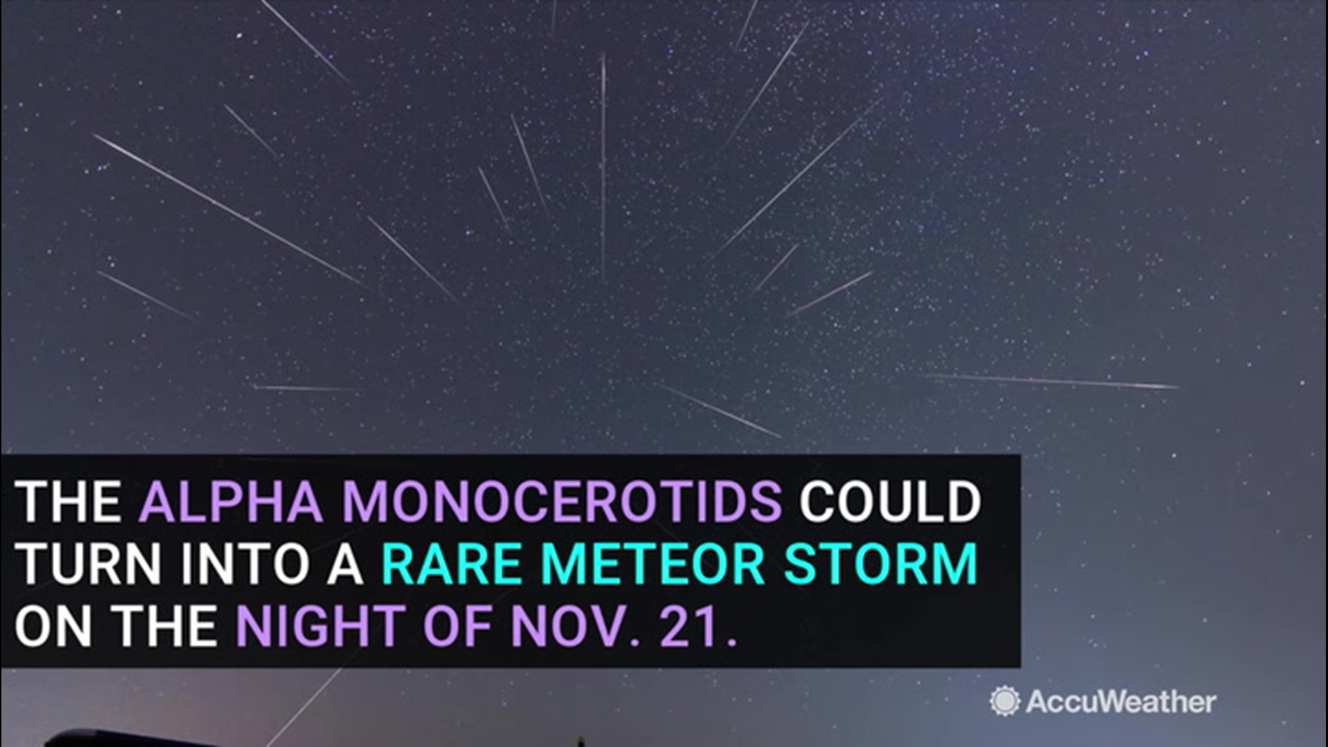 This week's upcoming meteor shower, the Alpha Monocerotids, may not be your typical meteor shower. Astronomers say the shower could produce a storm of hundreds of meteors. Its name is Greek for 'unicorn.'