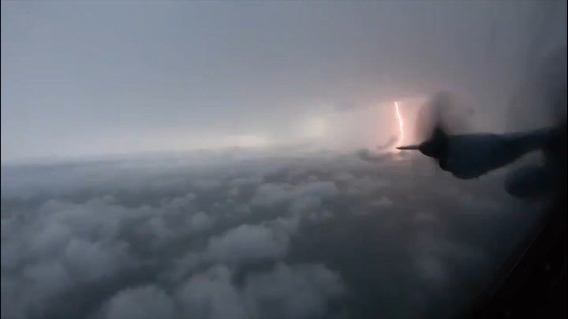Ride along with the Hurricane Hunters as they fly through Tropical Storm Cristobal at 2,500 feet to collect weather data on June 3.