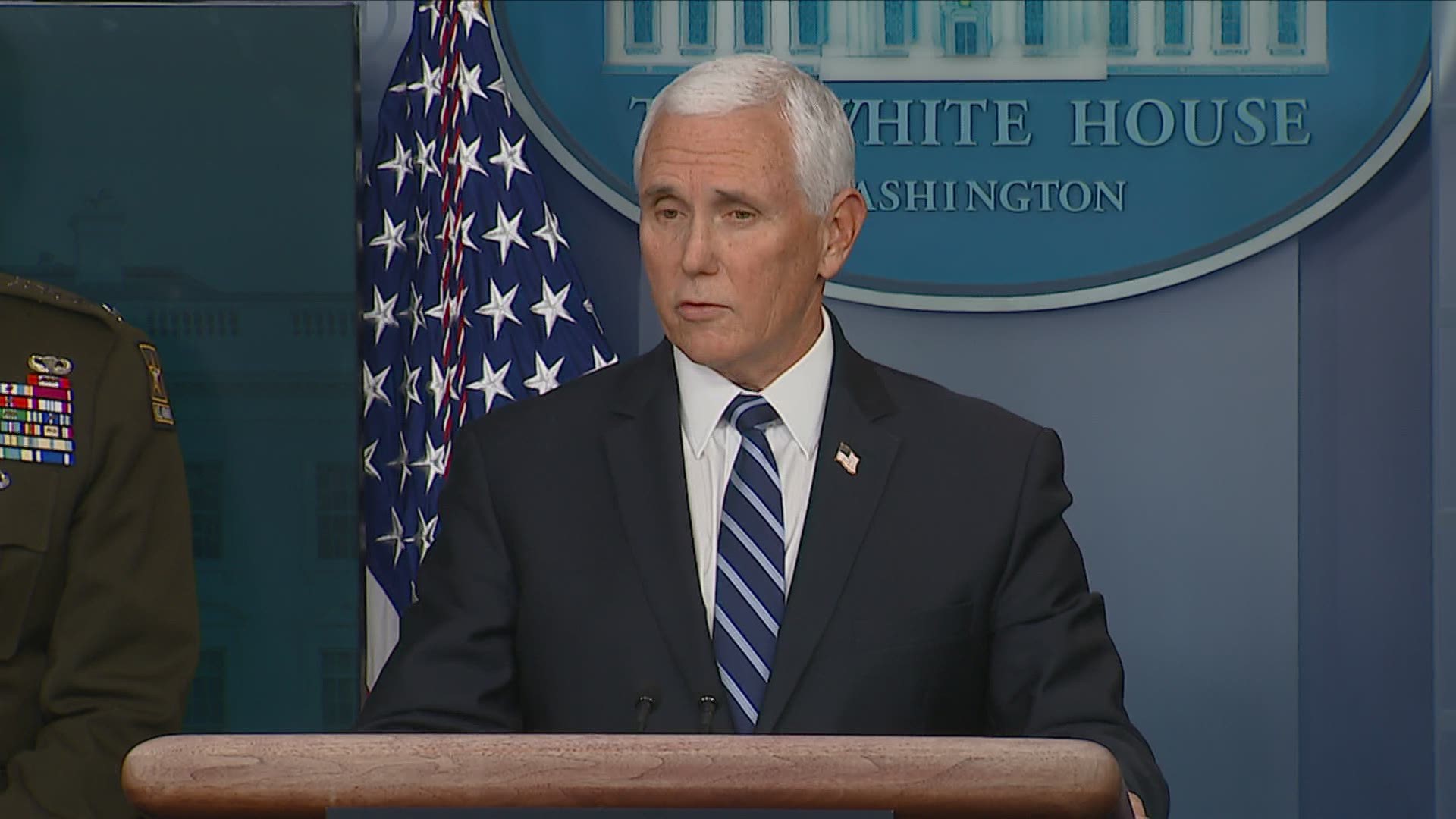Vice President Mike Pence spoke Thursday about the effort against the coronavirus at the first White House coronavirus task force press briefing since July.