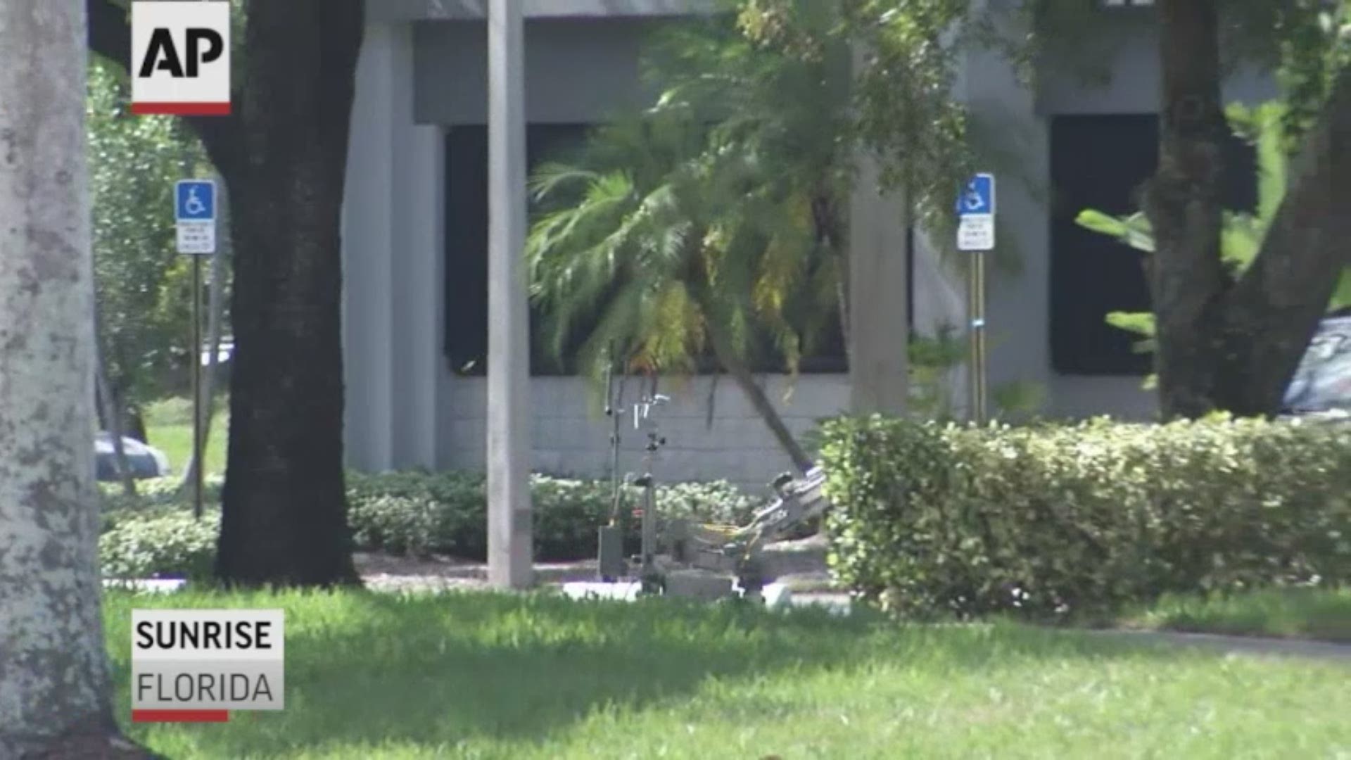 A bomb squad responded to a suspicious package sent to the office of Rep. Debbie Wasserman Schultz in Florida. The package is believed to be part of crude pipe bombs aimed at prominent Democrats, including former President Barack Obama (AP)