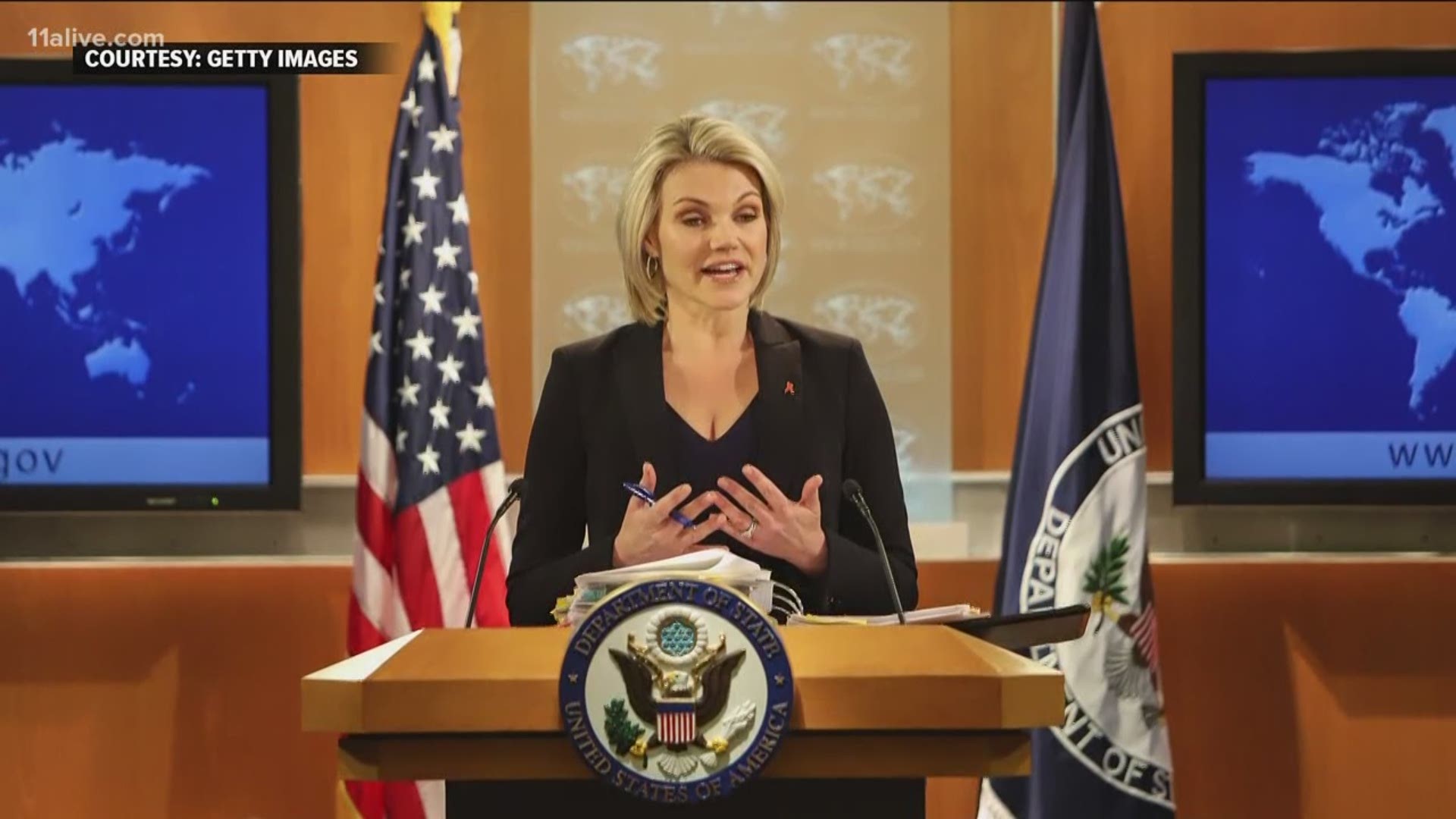 President Donald Trump is expected to announce he will nominate State Department spokeswoman Heather Nauert to be the next U.S. ambassador to the United Nations.