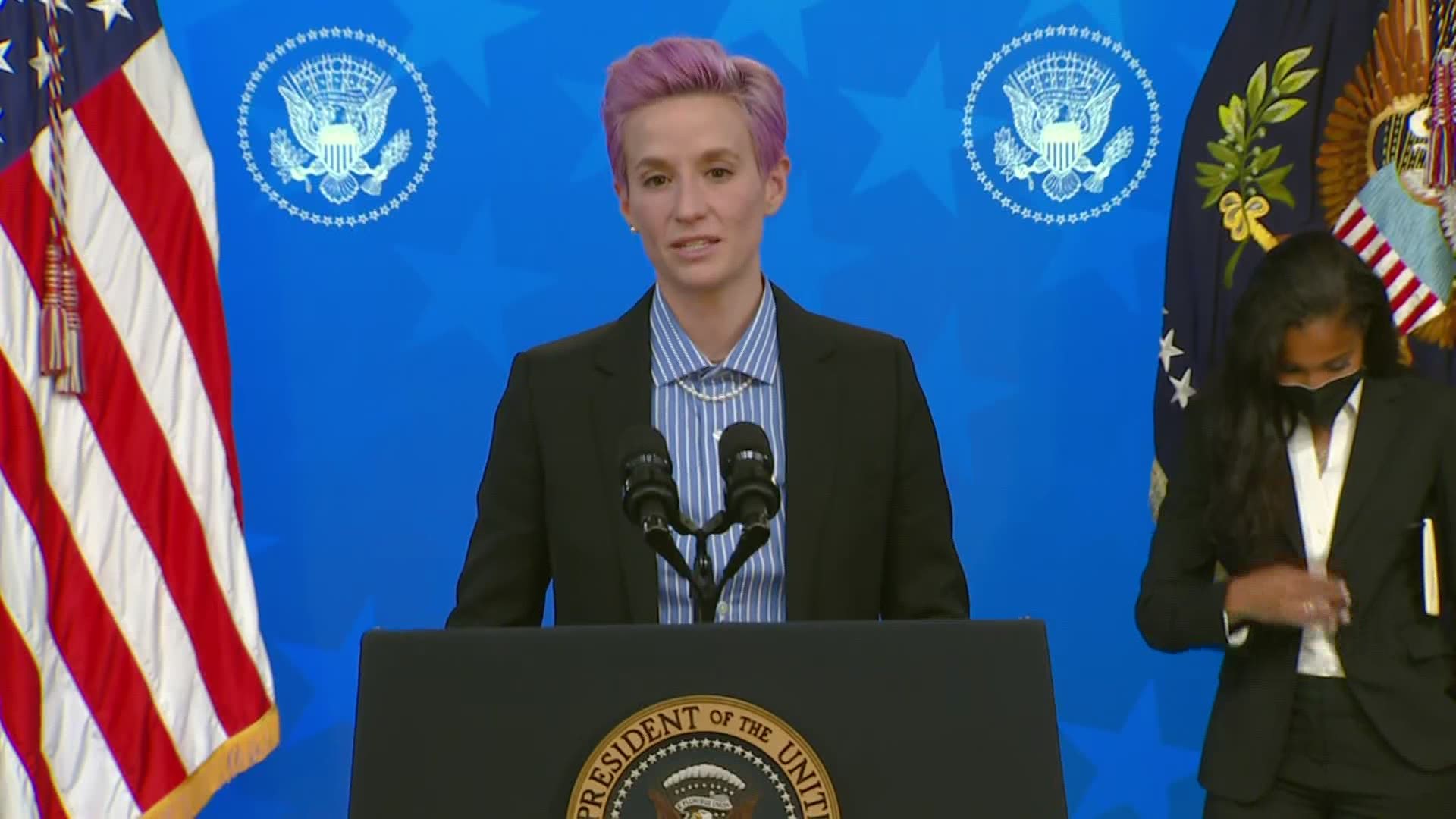 Megan Rapinoe on Equal Pay Day speaks at White House ...
