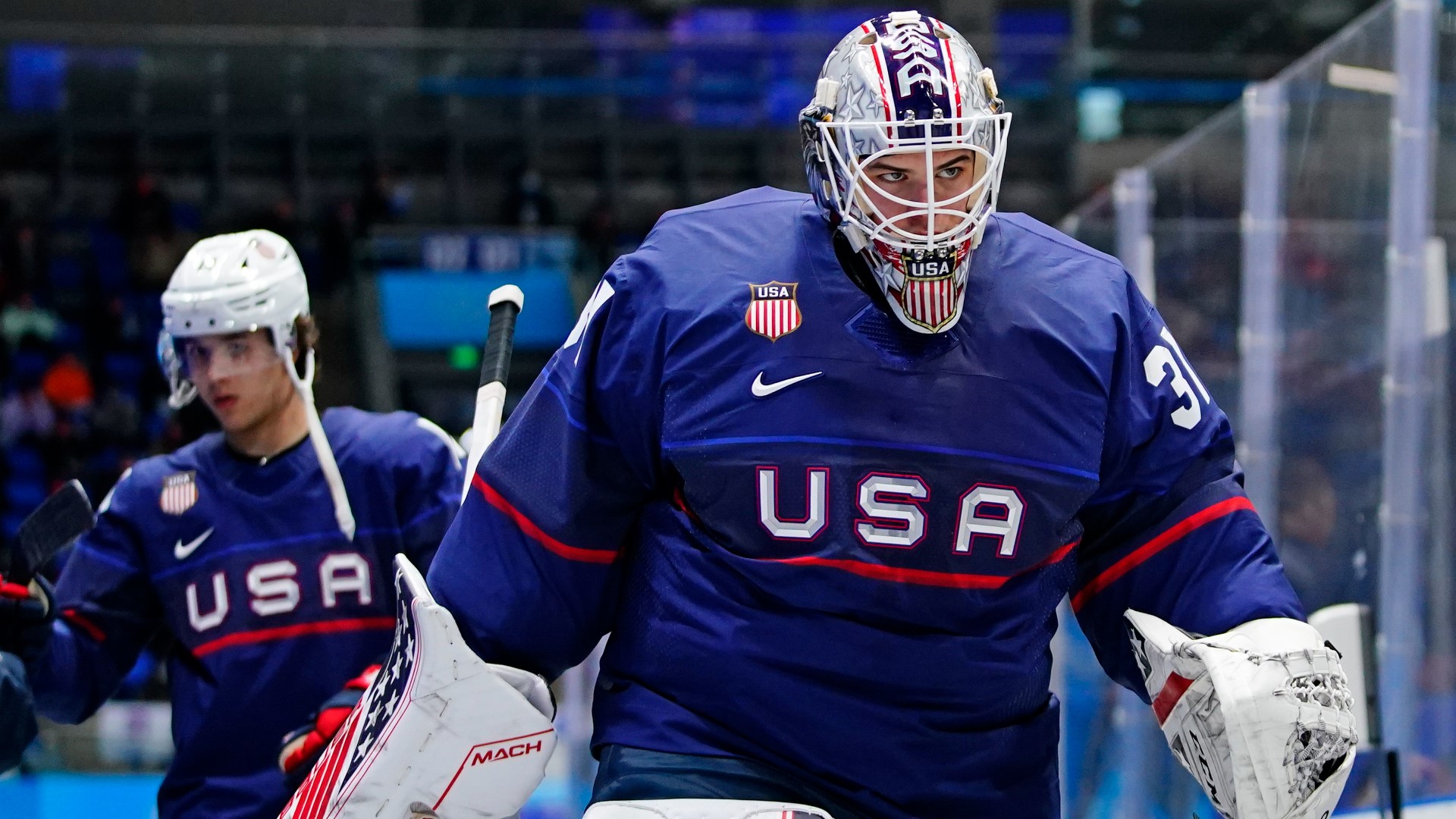 Only one U.S. hockey team will be playing for a medal at the Beijing Winter Olympics.
