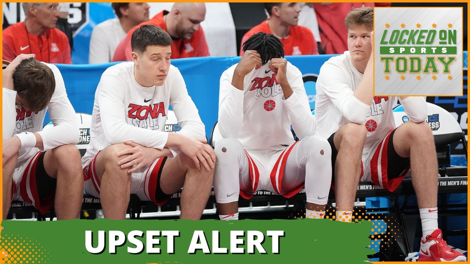 Discussing the day's top sports stories including all the March Madness upsets, including #2 Arizona being knocked out by Princeton and Auburn continuing on.