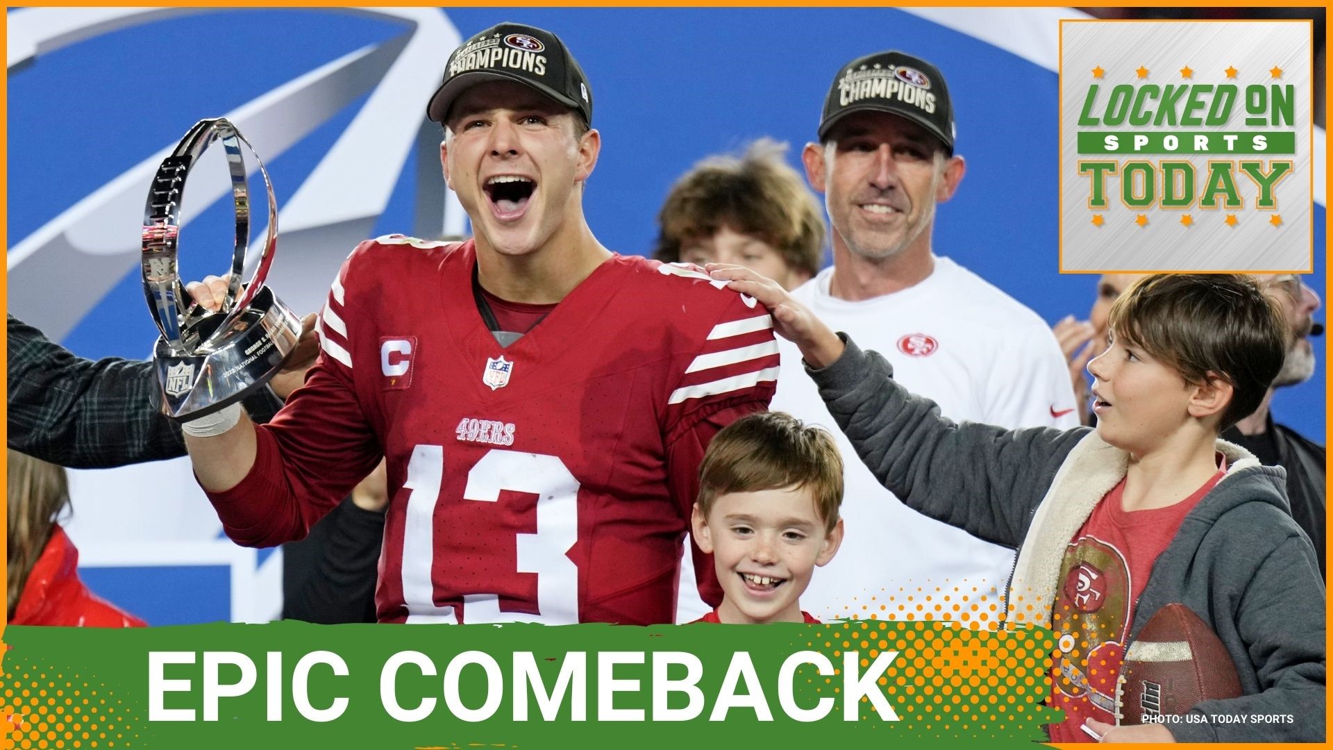 Discussing the day's top sports stories from the 49ers' epic comeback against the Lions to the Chiefs are yet again Super Bowl bound.