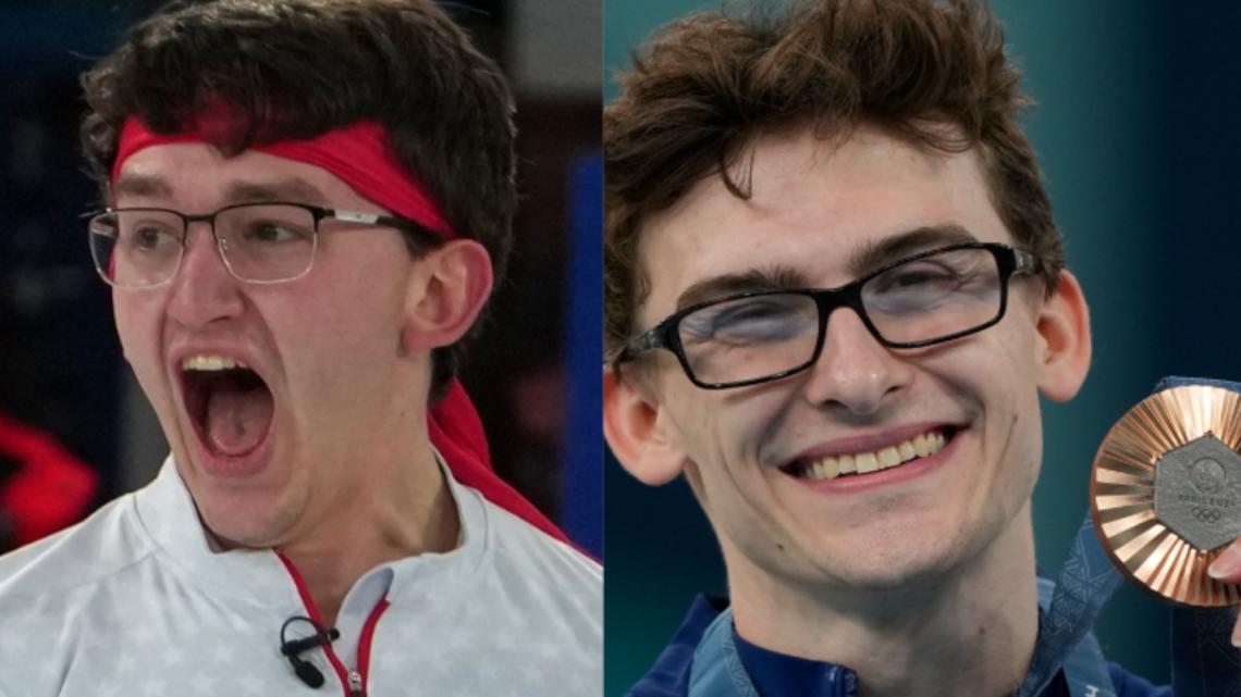 Aidan Oldenburg and Stephen Nedoroscik dispel rumors of being the same person with humor and camaraderie