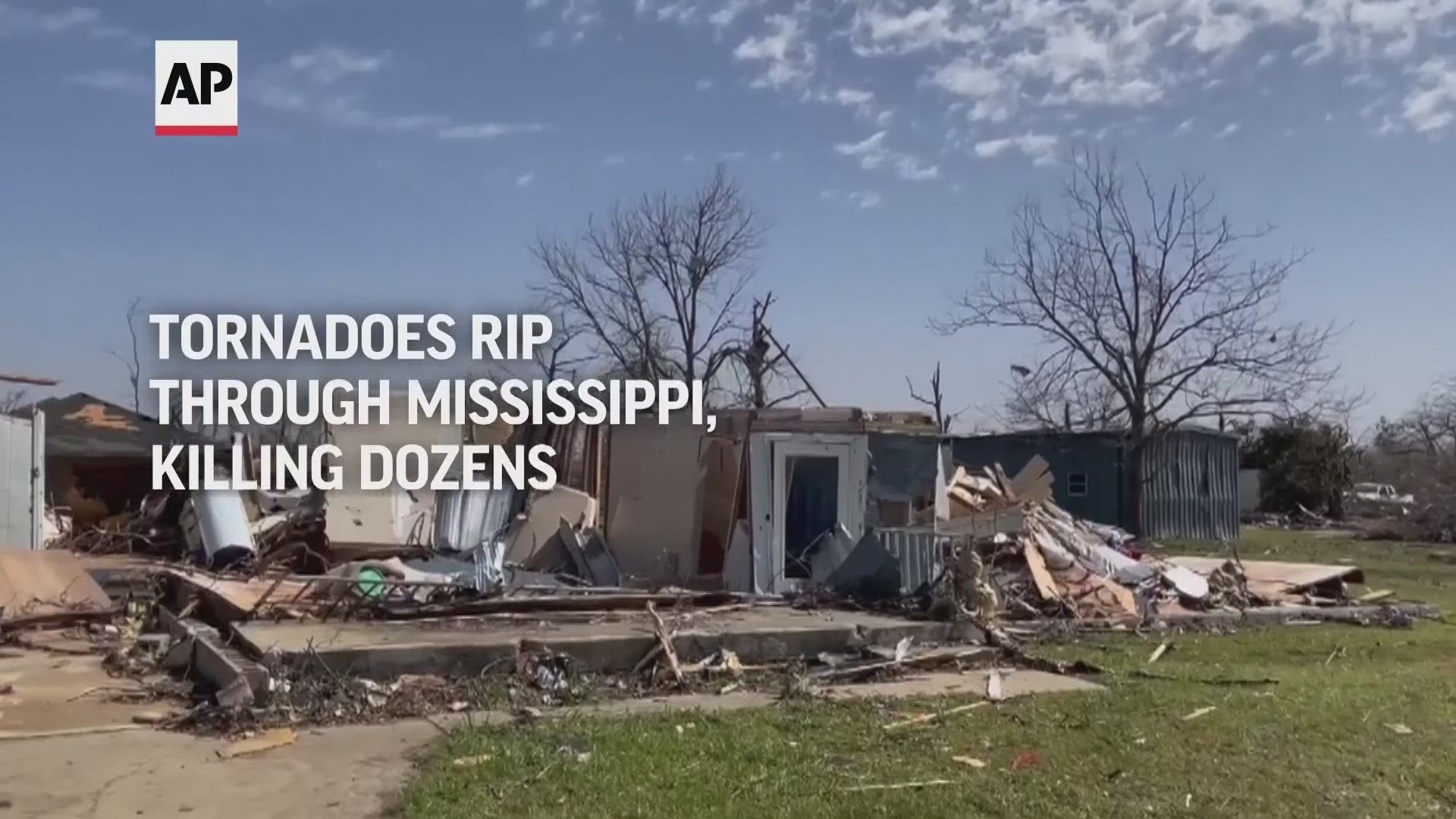 Powerful tornadoes tore through parts of the Deep South on Friday night, killing at least 25 people in Mississippi.