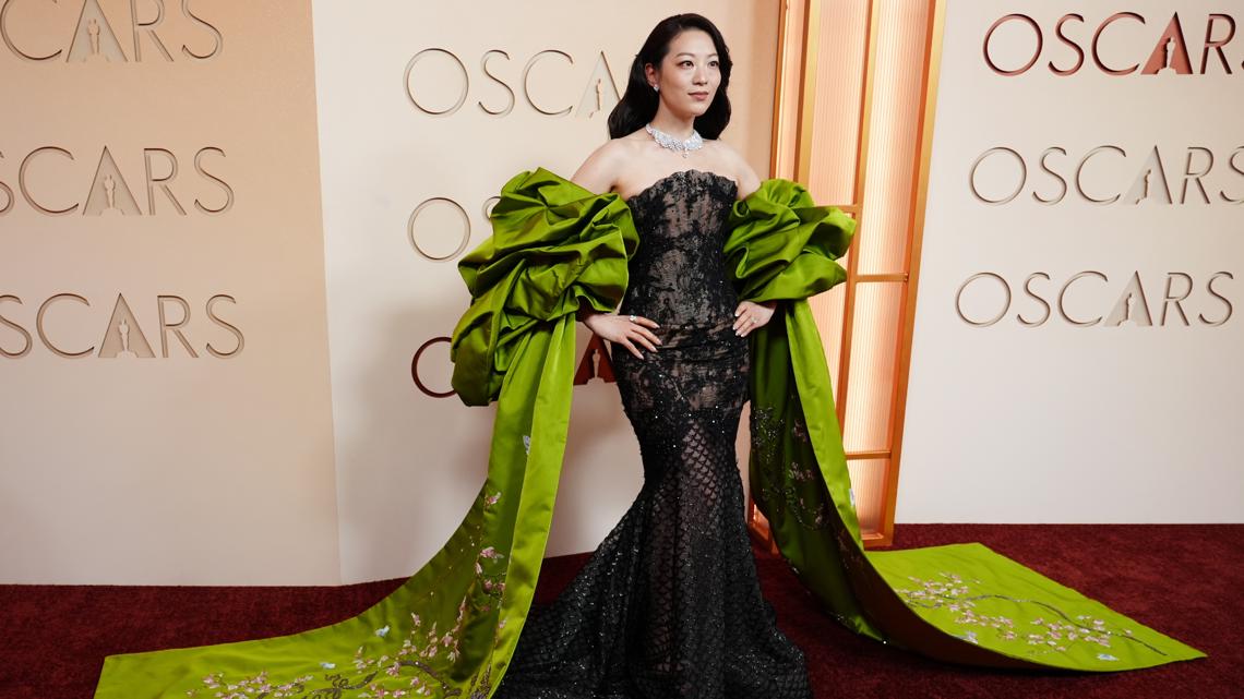 green dress oscars 2025 red carpet sees pops of color: See some of the top fashion worst dressed oscars 2025