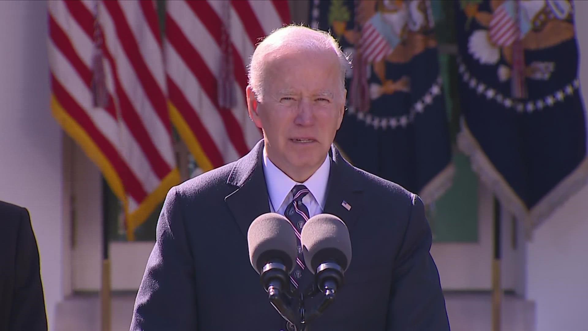 Biden spoke after signing the Emmett Till anti-lynching bill into law.