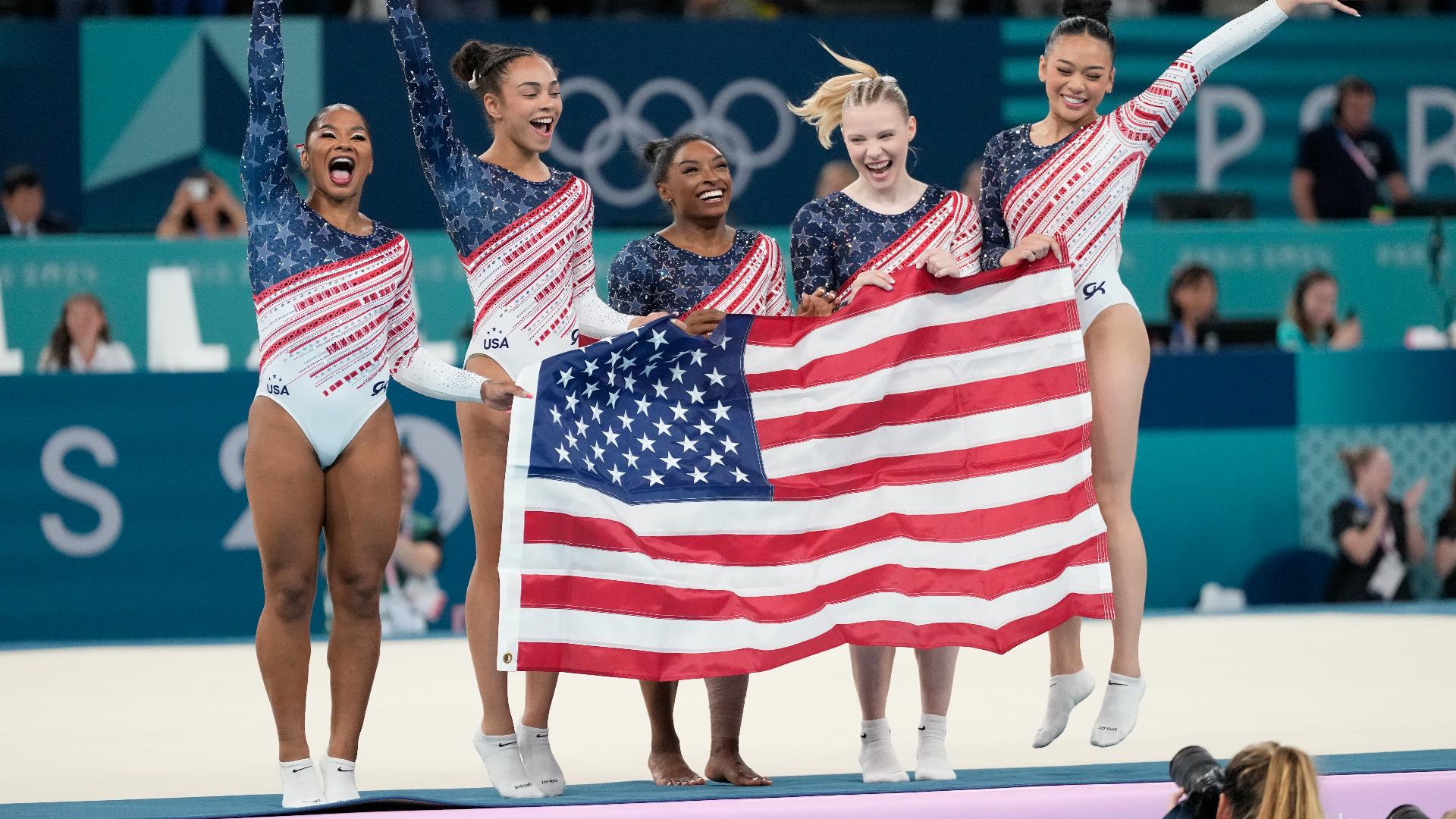 How did Simone Biles and Team USA do in women's team final?