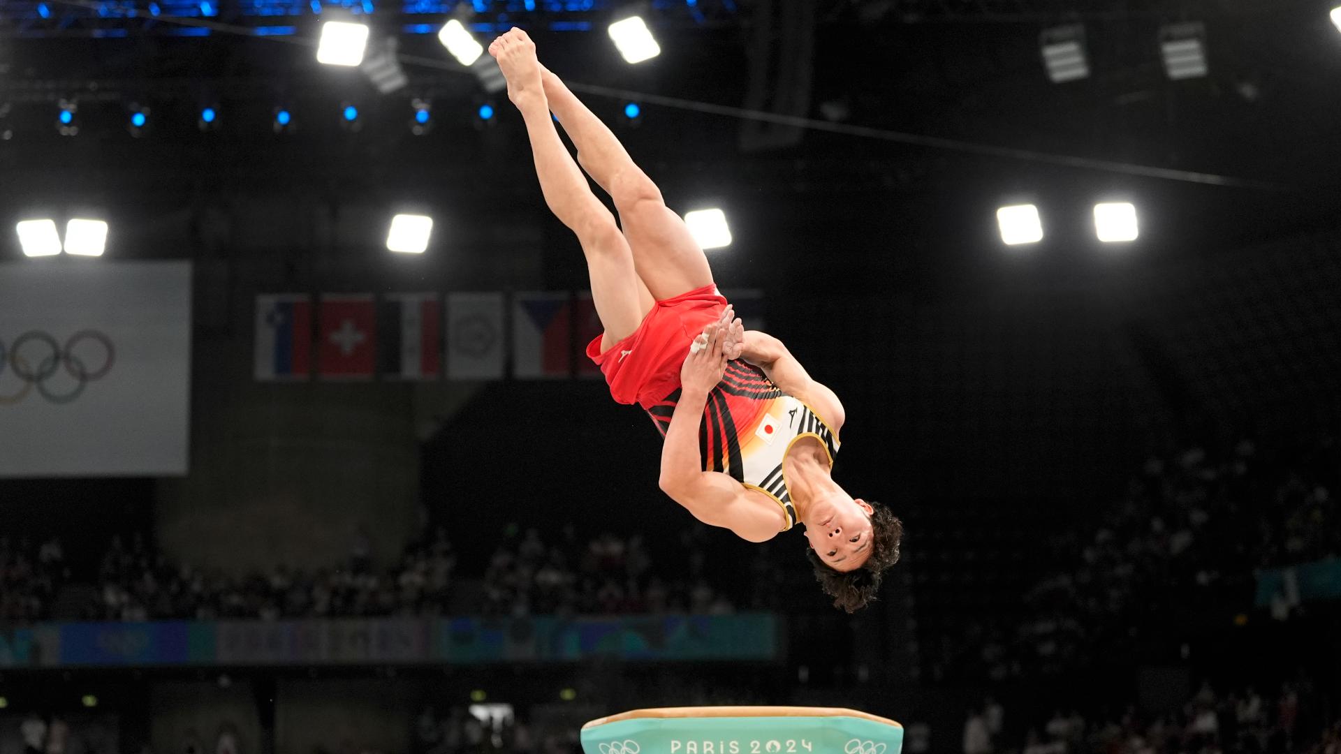 Men's gymnastics allaround final ends with nailbiting upset