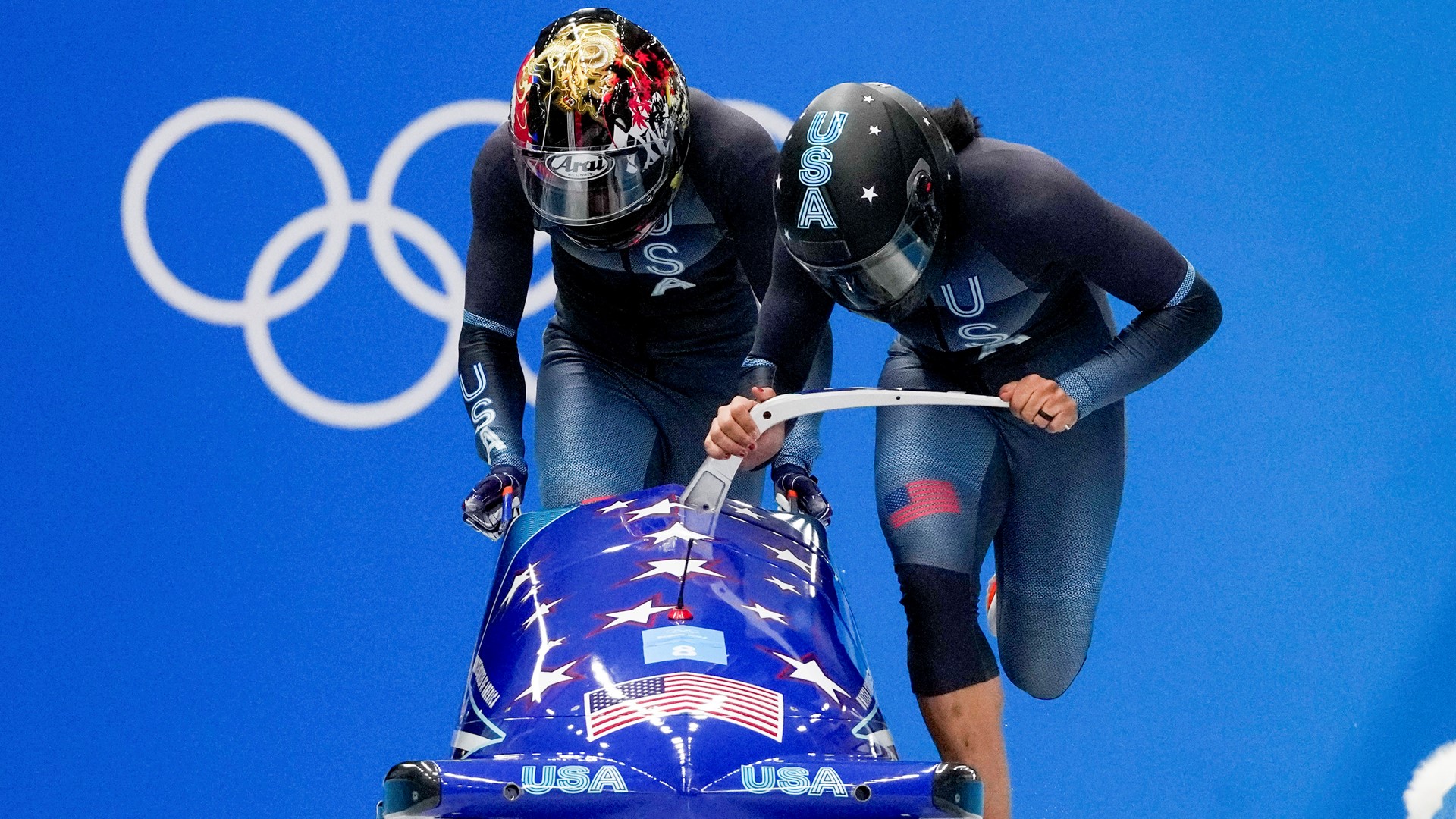 The final U.S. medals of the Beijing Winter Olympics go to a history-making bobsledder and a cross-country racer who's quickly becoming a legend.