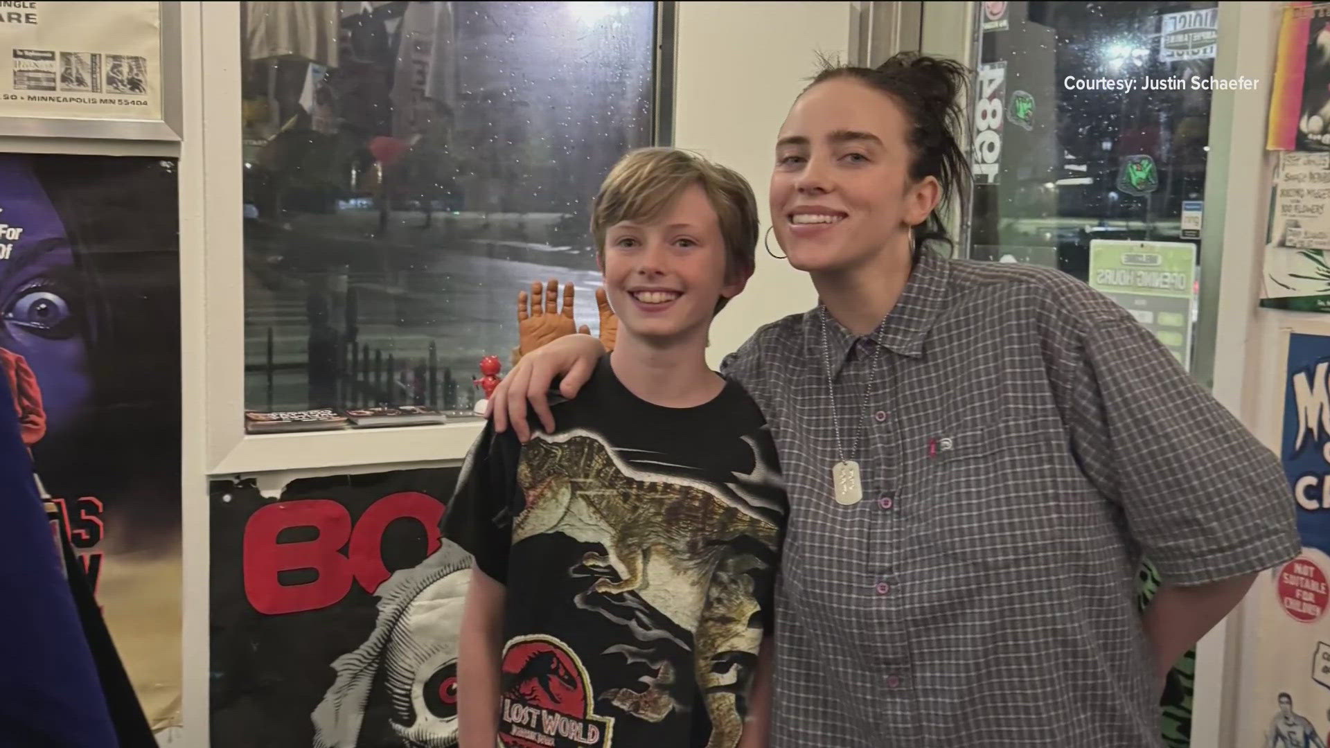 Billie Eilish shopped at Vintage this weekend before she took the stage at Xcel Energy Center.