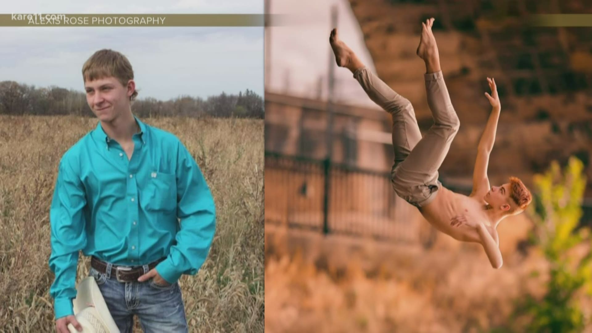 A 12-year-old Minnesota boy lands a ballet scholarship, while his twin is happier hunting.