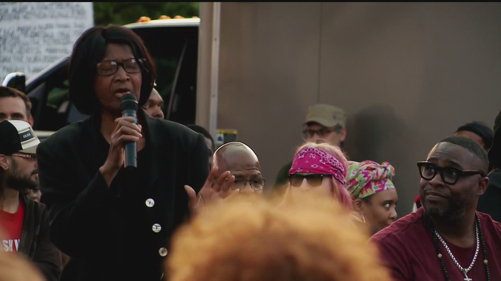 People filled George Floyd Square on Thursday night to commemorate the passing of three years since Floyd's murder by Minneapolis Police.