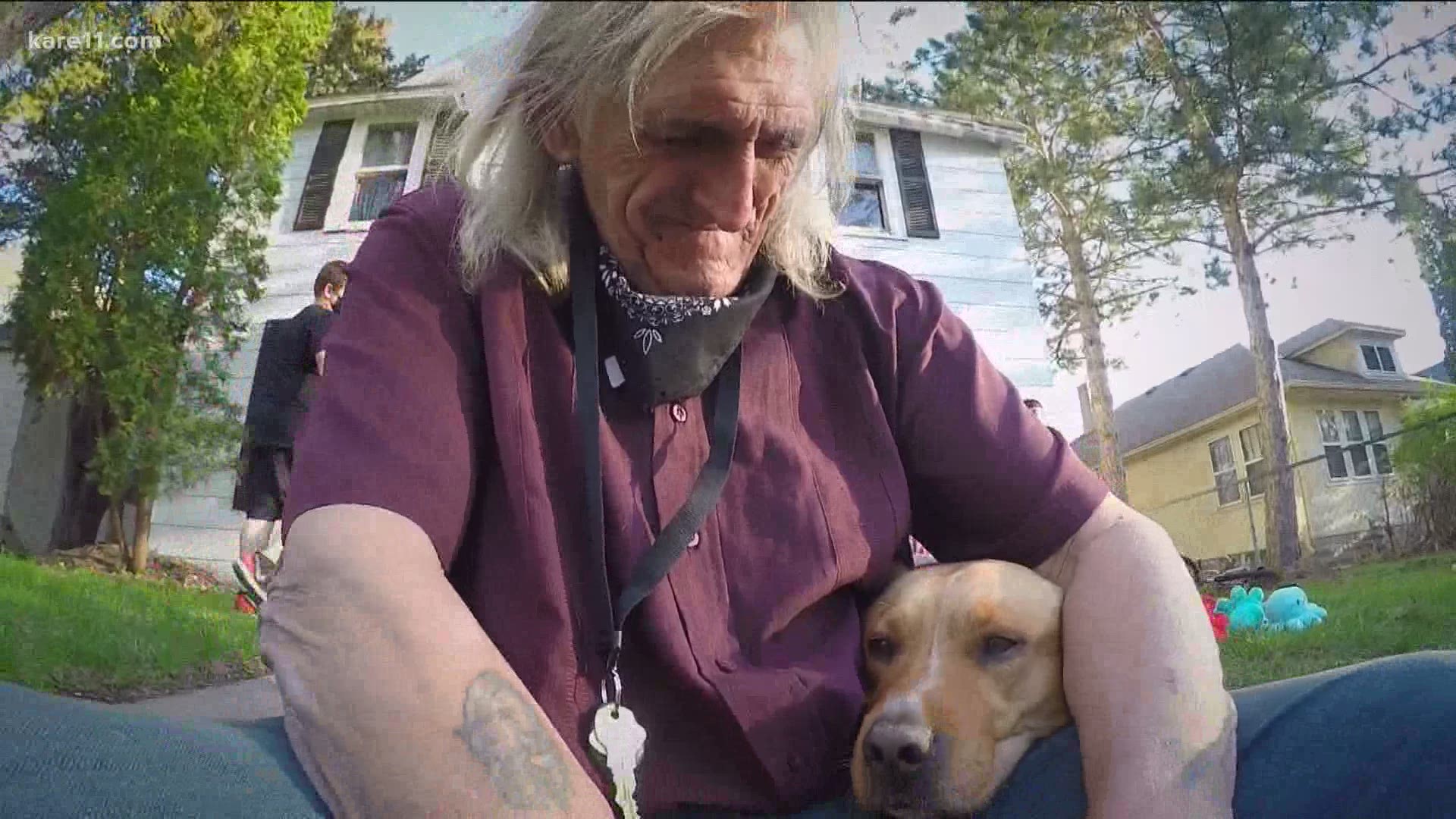 Police officers found "Ladybug" - a Shar Pei, Pitbull and Retriever mix - inside the reported stolen Dodge Caliber, along with a 33-year-old woman