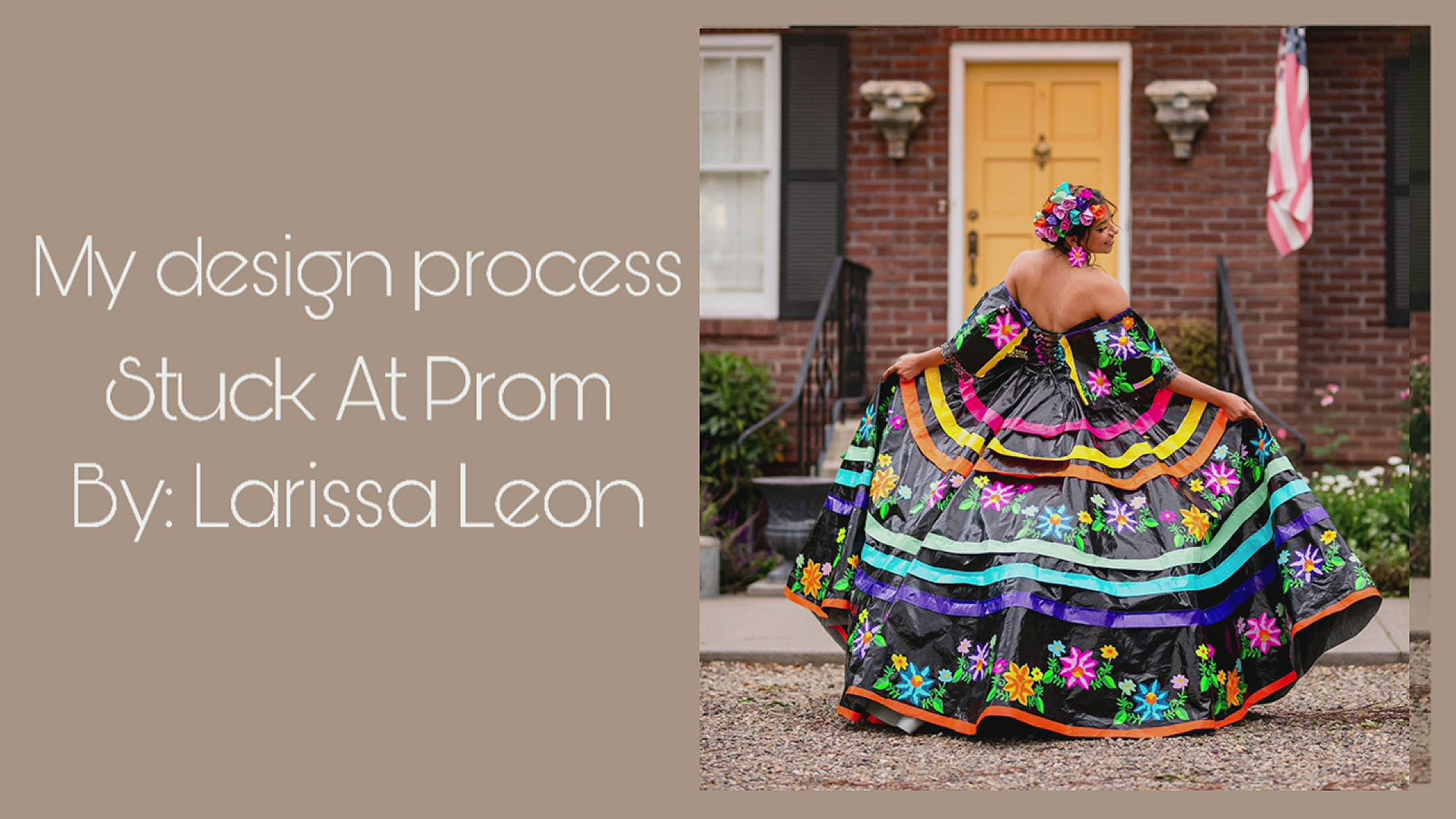 The Houston-born teen now lives in Washington, but her inspiration for her creative duct tape dress comes from Texas and her Mexican heritage.