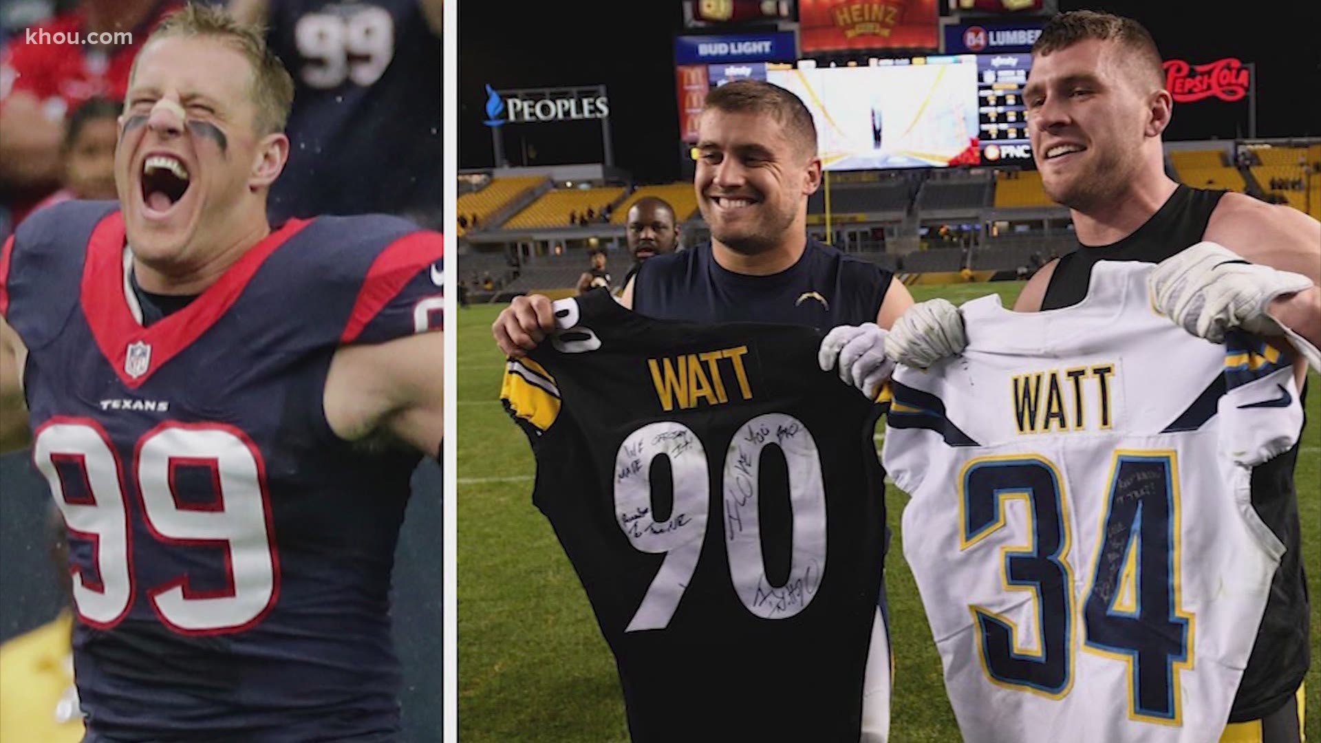 Texans Steelers: J J Watt faces brothers Derek Watt T J Watt wtsp com