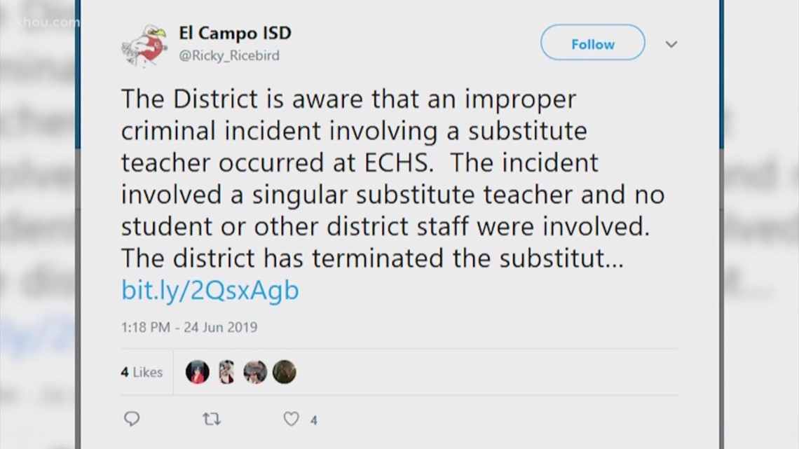 Sub Teacher Porn - El Campo ISD substitute fired, accused of filming porn in classroom