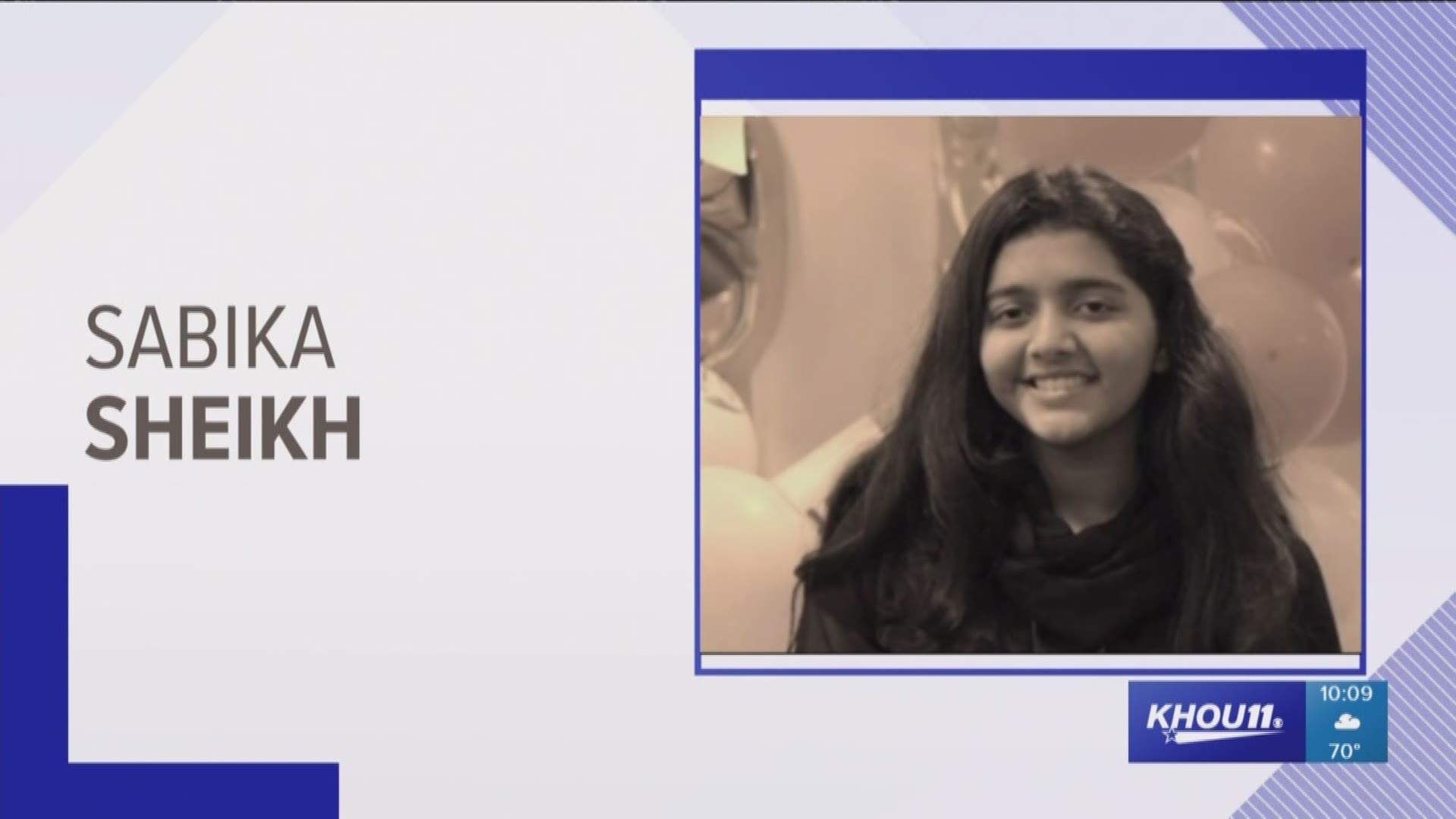 Thousands of people attended a funeral in Stafford for Sabika Sheikh. Sabika was killed in the Santa Fe school shooting