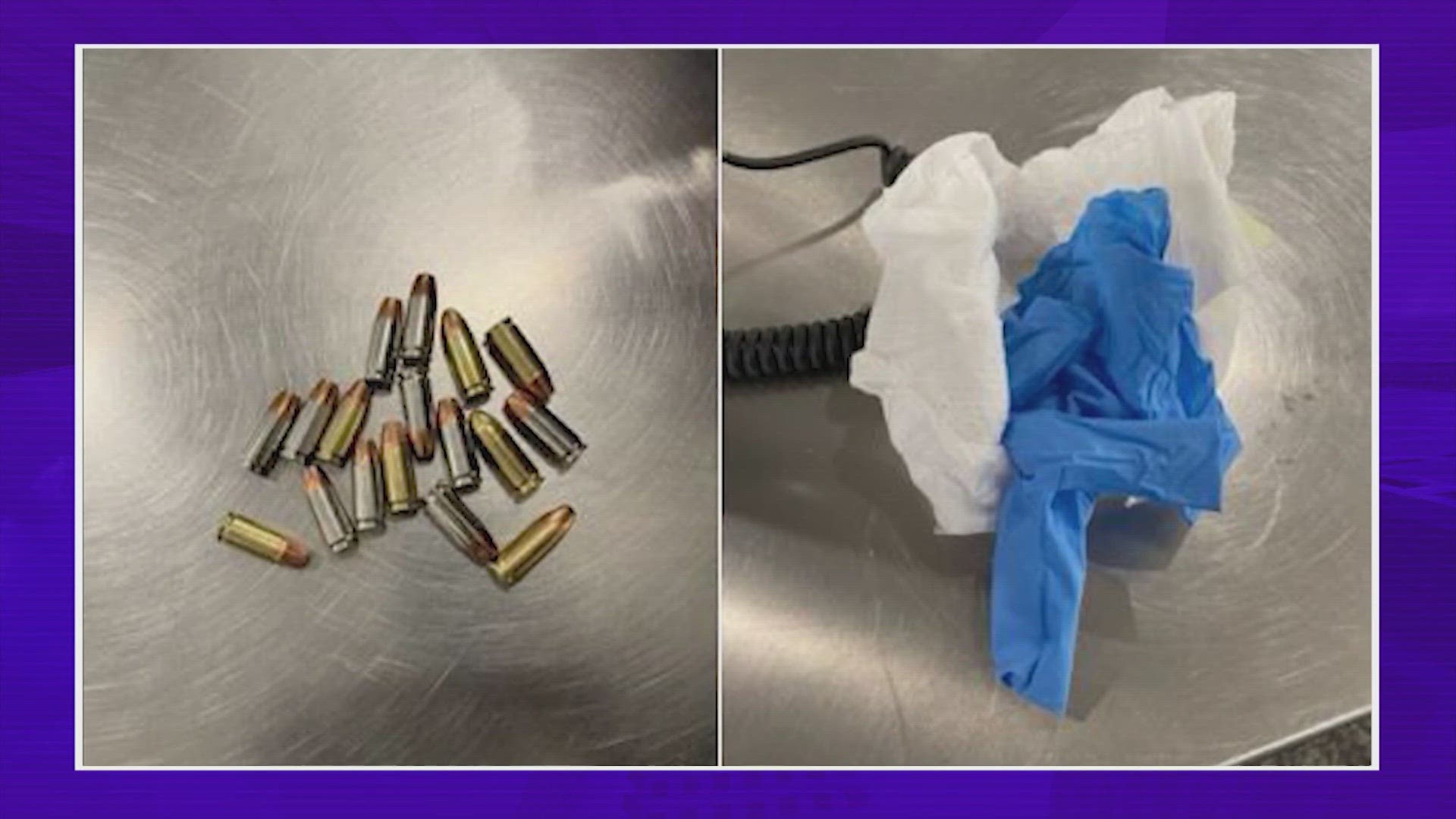 The passenger from Arkansas originally told TSA agents he didn't know about the bullets. Then he reportedly said his girlfriend put them there.