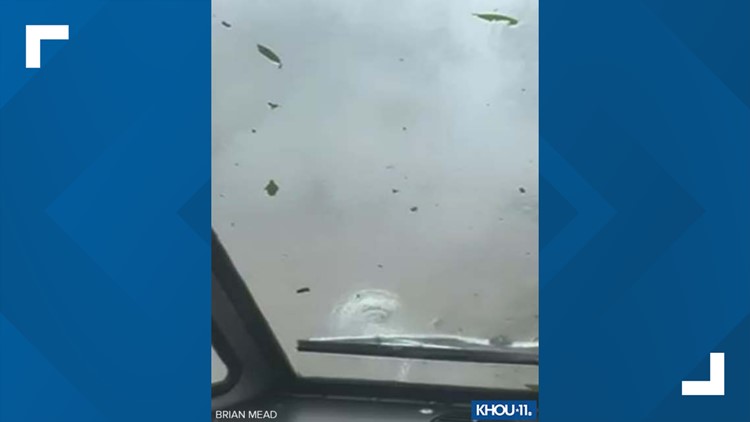 WATCH: Texas postal worker rides out a tornado in his truck