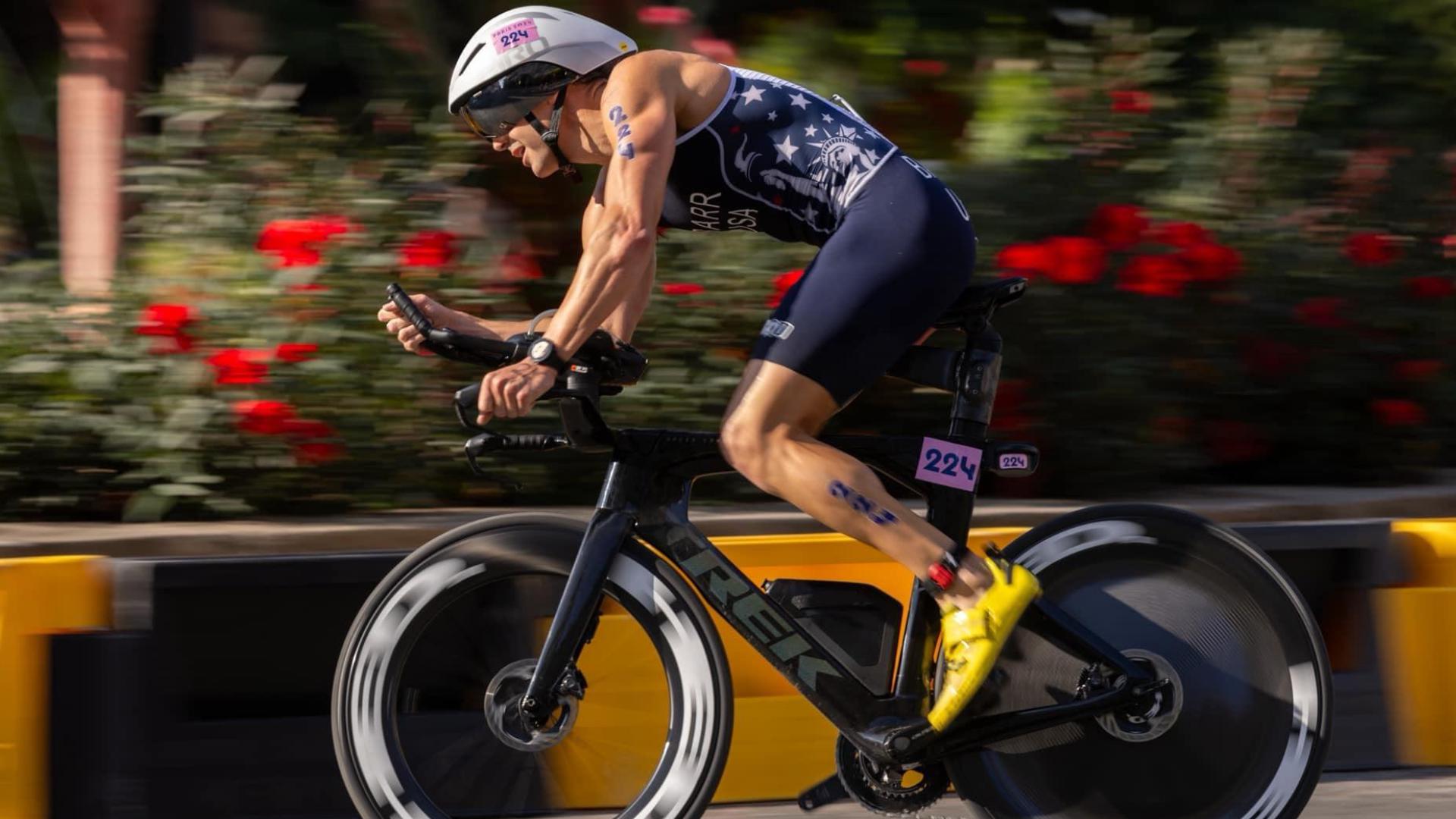 Triathlete Mark Barr, of Houston wins bronze at Paris Paralympics ...