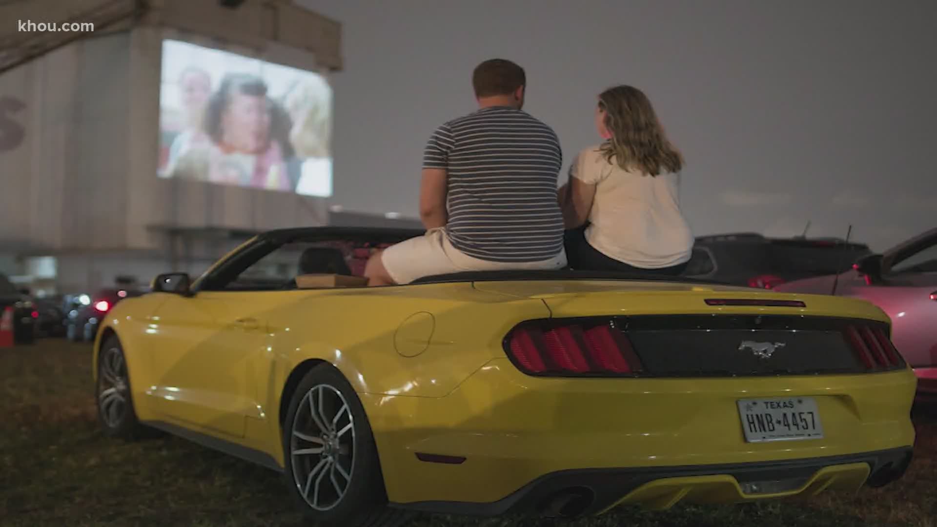 After the pandemic temporarily shut down its usual operations, Rooftop Cinema opened its first drive-in location at Sawyer Yards in Houston.