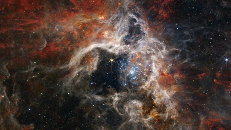 Webb Telescope captures thousands of never-before-seen young stars in the Tarantula Nebula