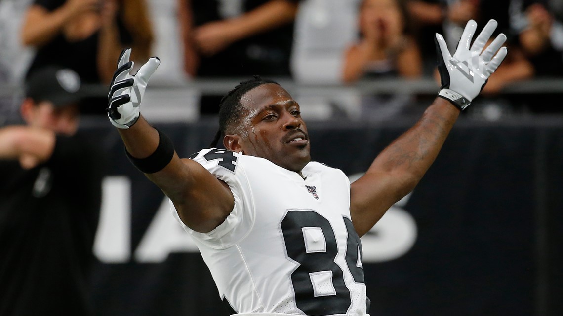 Raiders cut receiver Antonio Brown; he lands with Patriots hours later