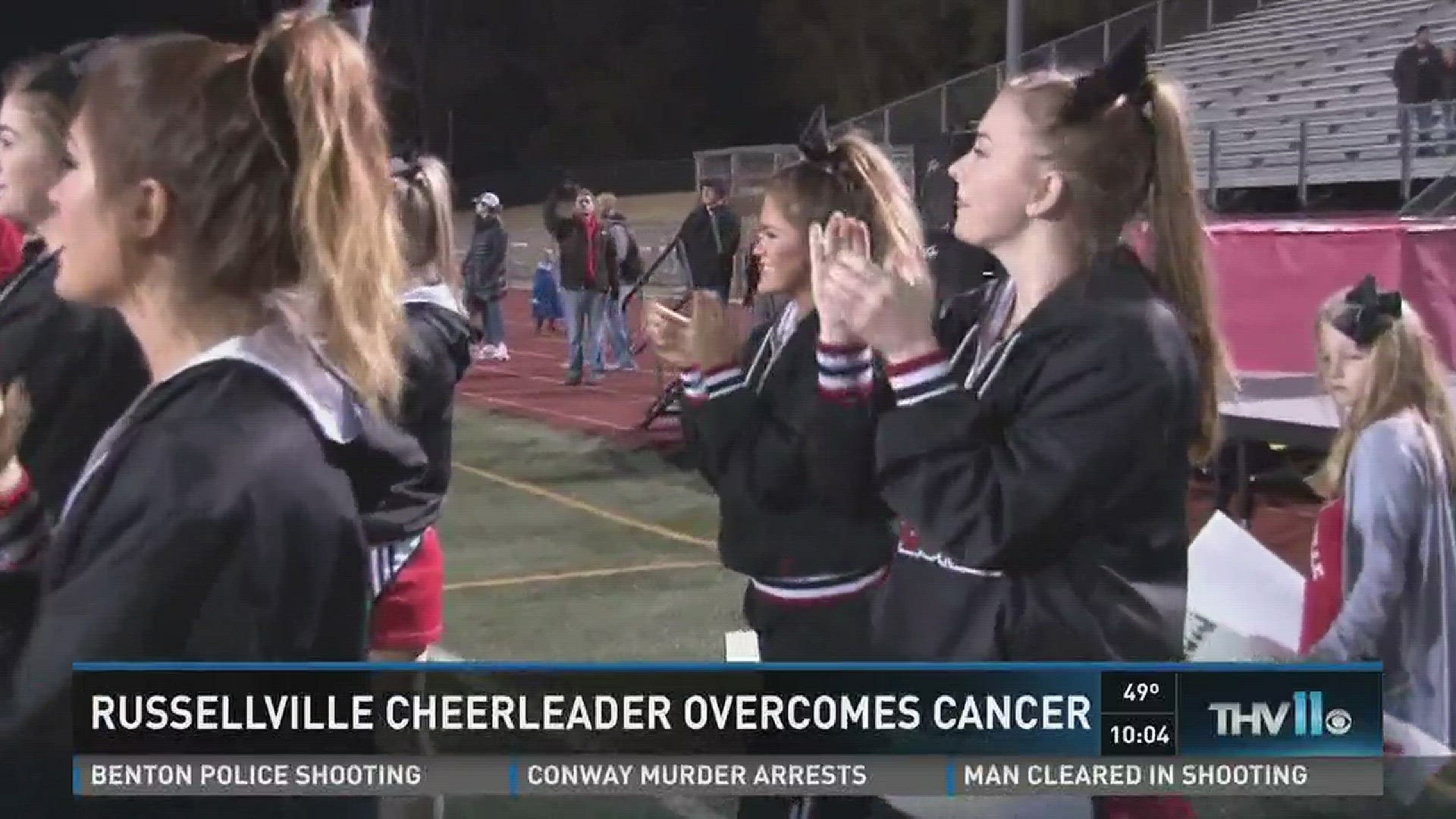 Russellville cheerleader overcomes cancer