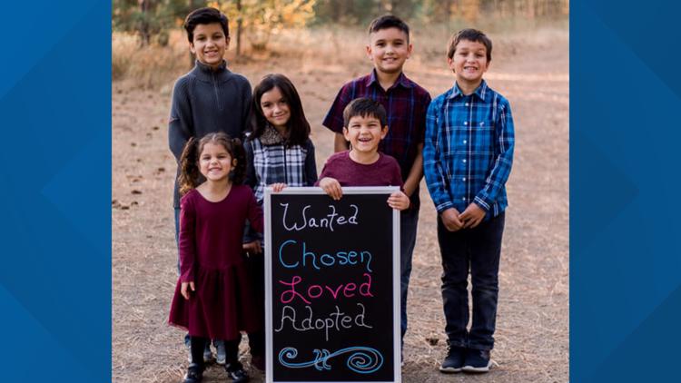 'I could not stop thinking about them': Six siblings adopted by Idaho family