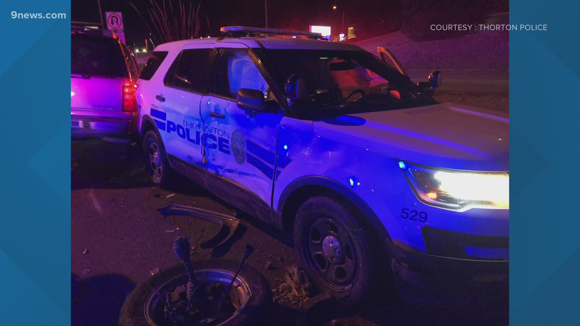 2 Thornton cop cars hit in wrong-way crash on Thornton ...