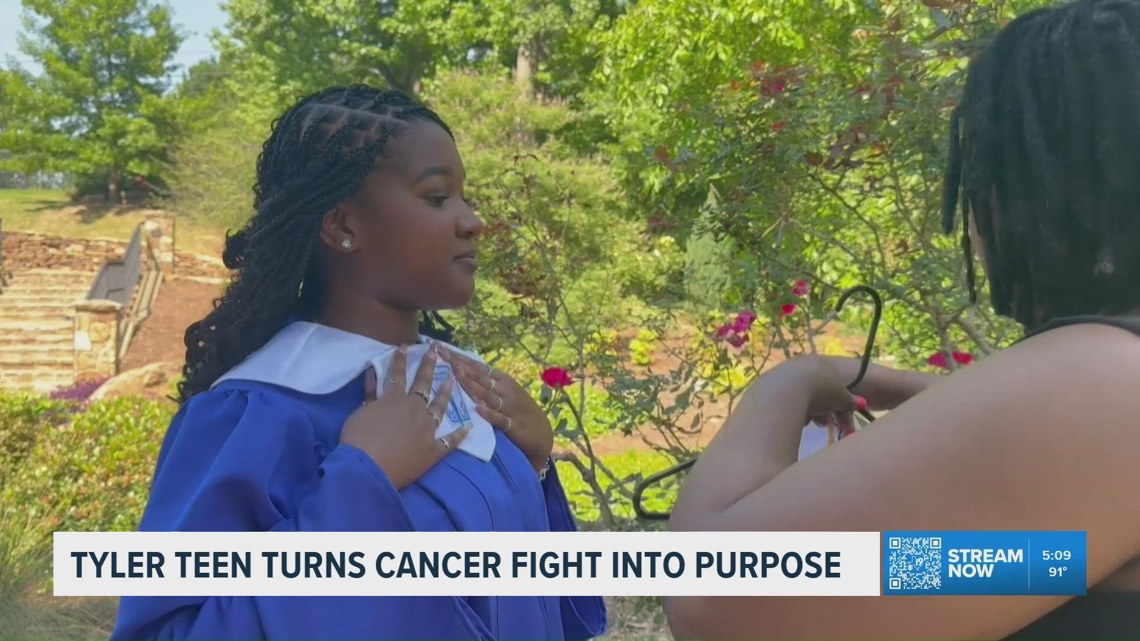 Texas teen celebrates high school graduation after surviving cancer ...