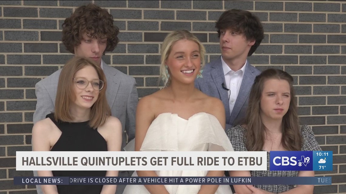 East Texas quintuplets get tuition paid for at ETBU - Vimarsana News