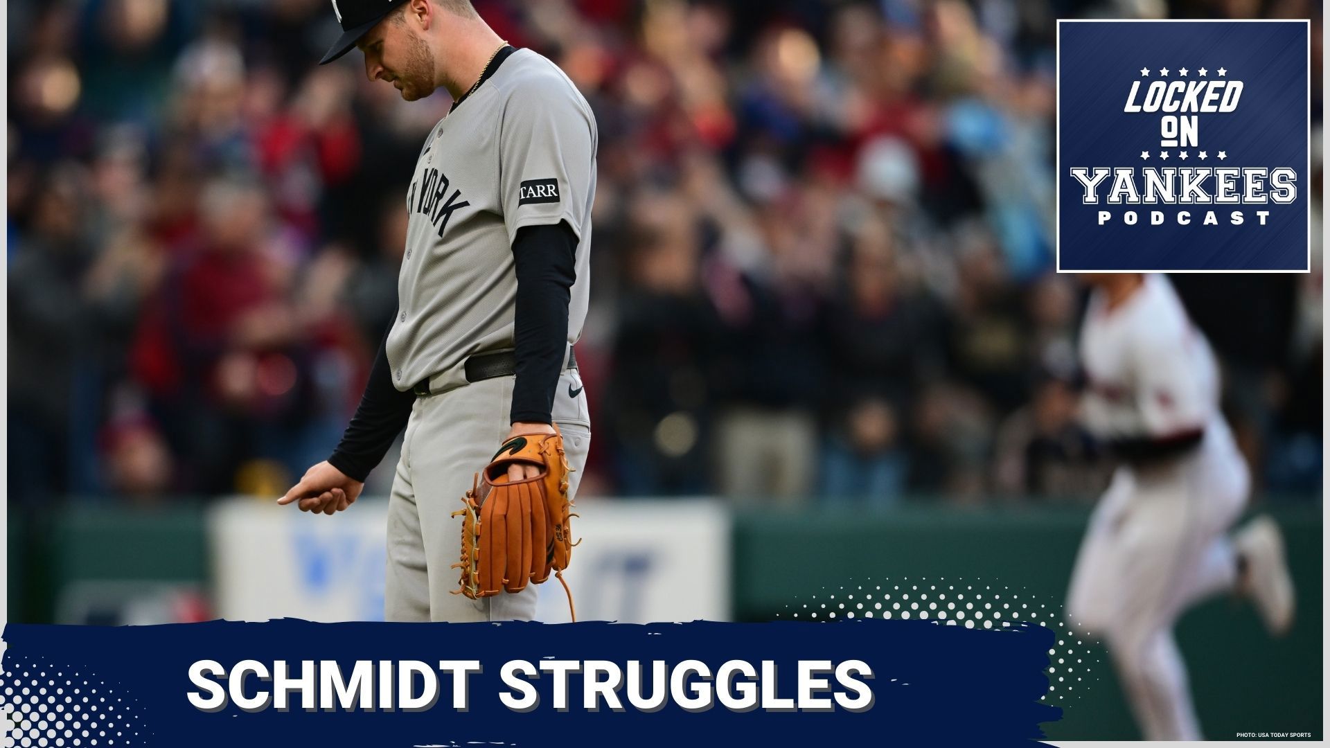 the Yankees struggle against the Cleveland Guardians, with Clarke Schmidt's inconsistent performance highlighting the team's pitching woes