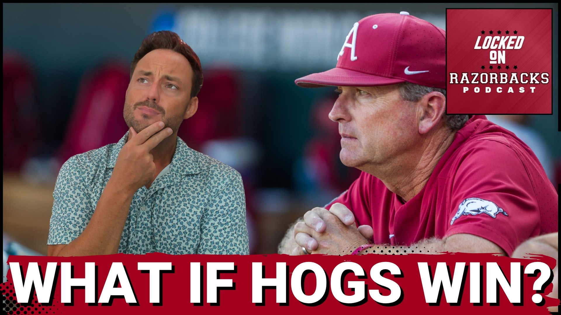 Can the Arkansas Razorbacks baseball team clinch the College World Series title this year?