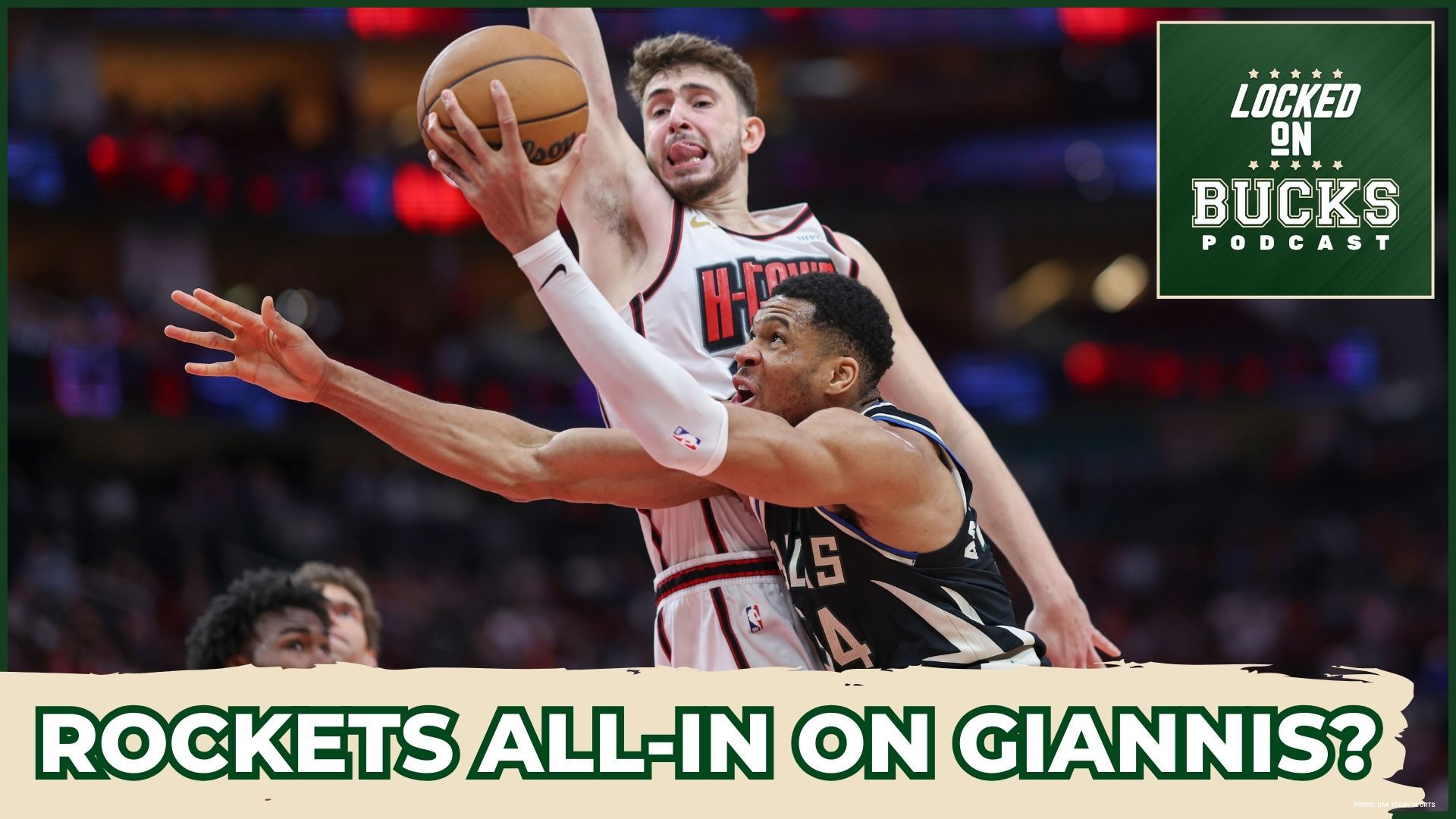 Locked On Bucks and Rockets hosts discuss potential Giannis trade scenarios, including assets Houston could offer and Milwaukee's priorities in any deal for him.