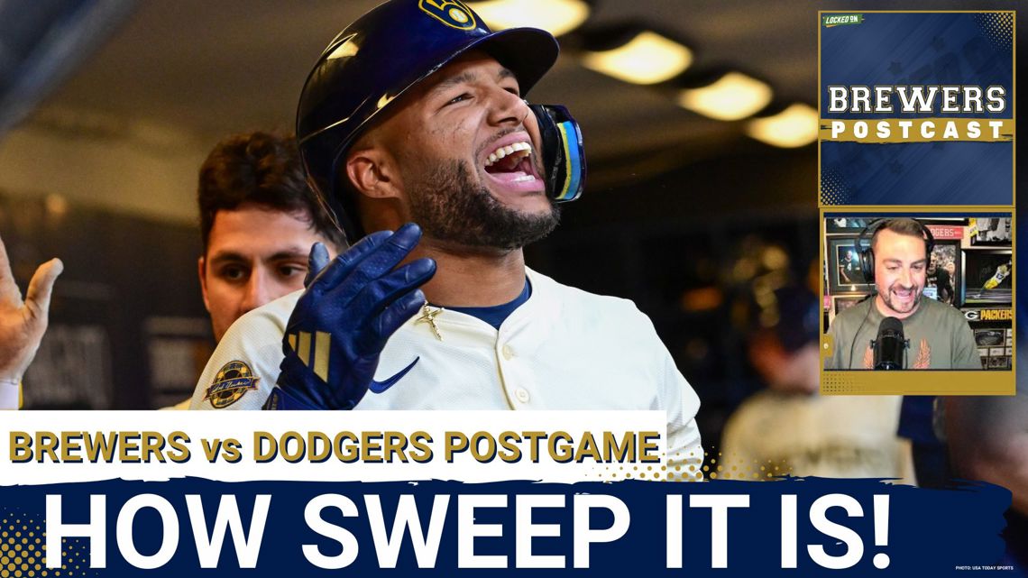 BREWERS POSTCAST: Brewers Walk Off Dodgers to Complete Sweep in Milwaukee | 4th Straight Win