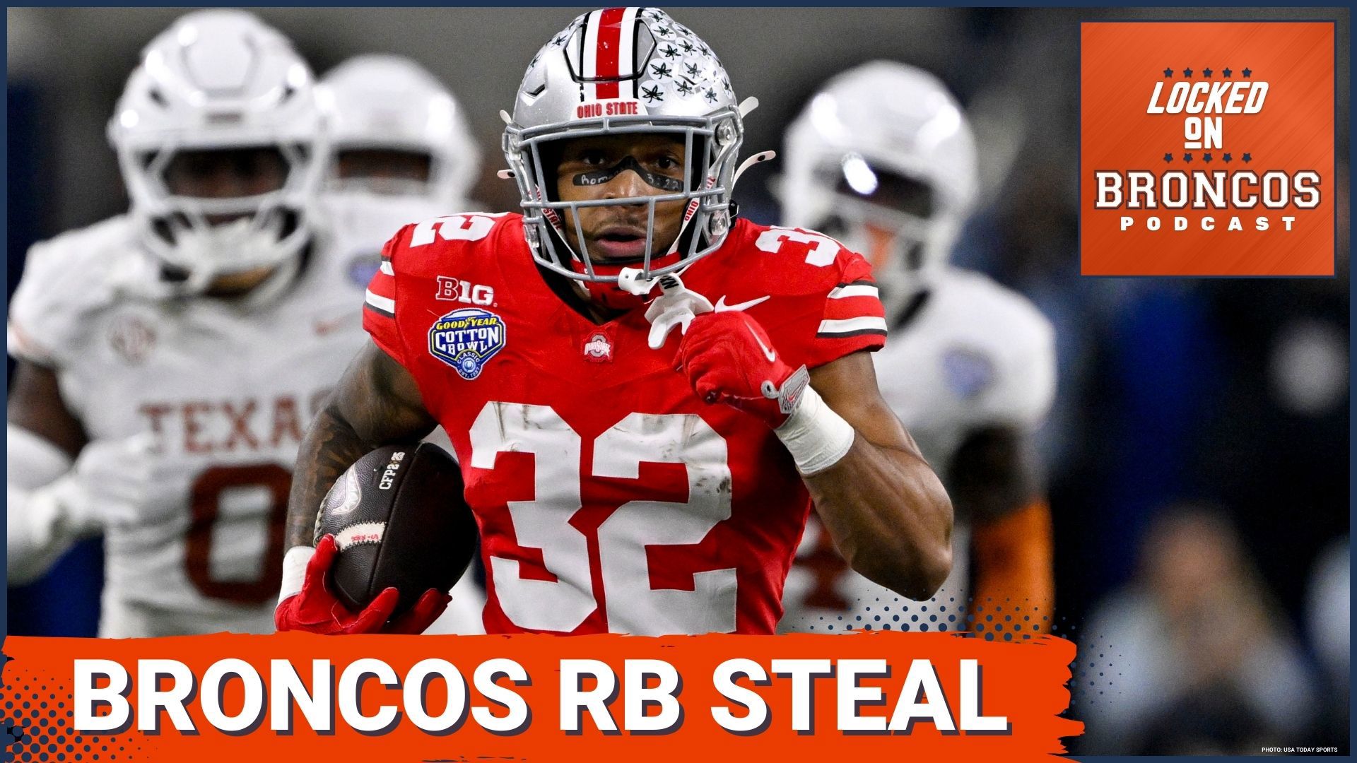 The Denver Broncos gambled on taking an immediate impact player in Mock Draft Monday, tabbing Ohio State tailback TreVeyon Henderson in the first round.