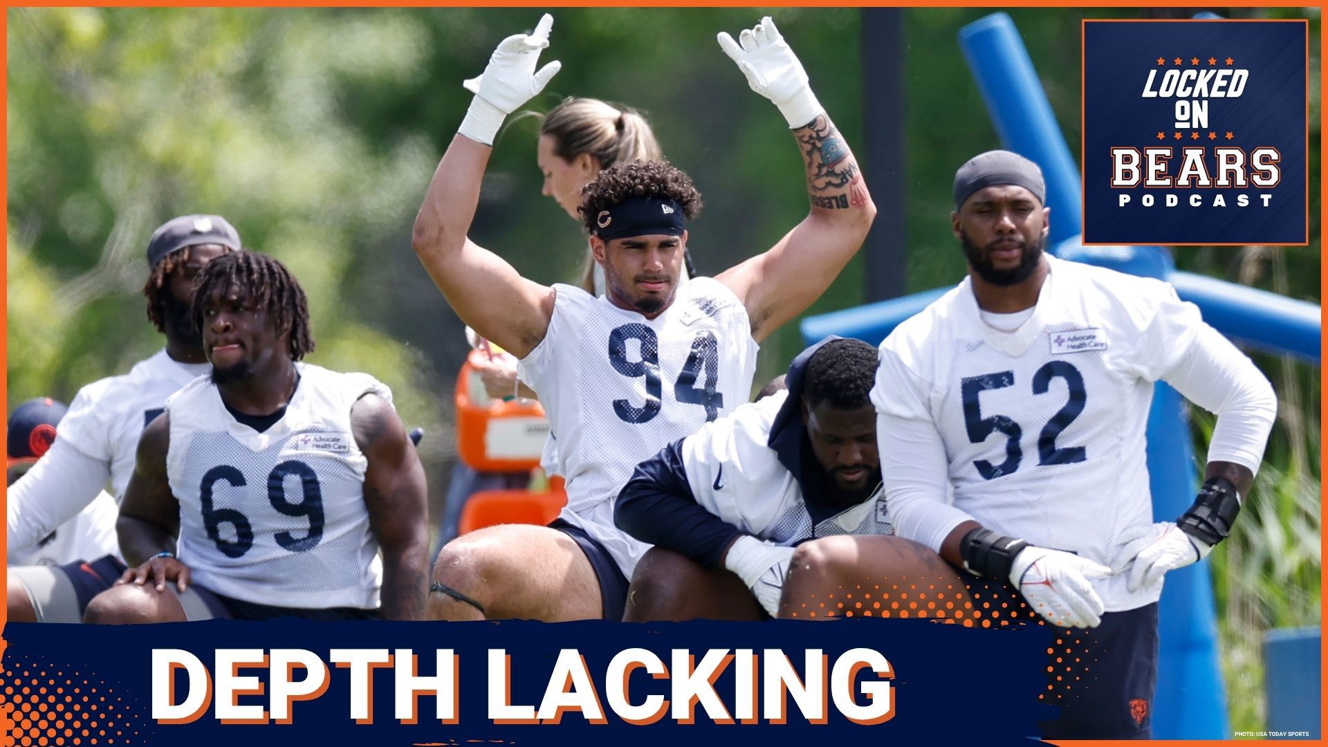 The Chicago Bears are an injury away from a serious problem at multiple positions due to a lack of reliable depth.