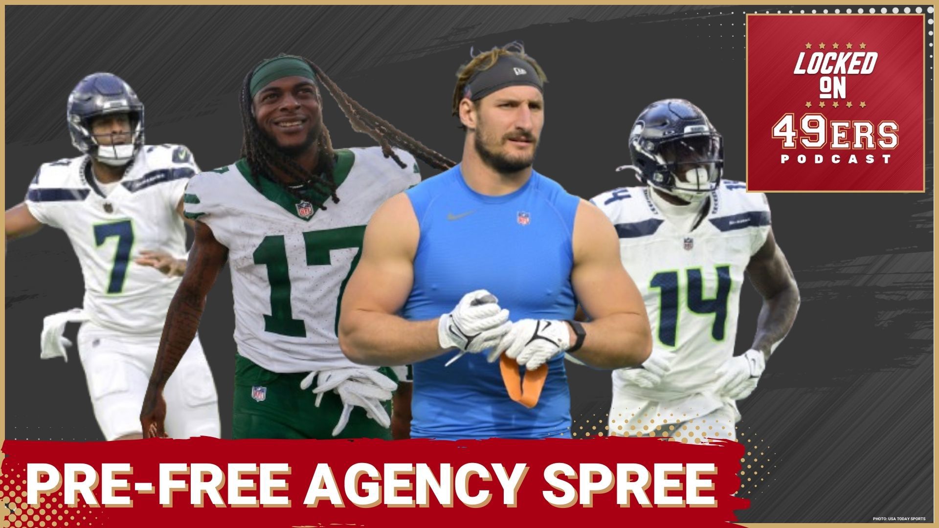 49ers are having conversations with free agent Joey Bosa. Meanwhile, stars Davante Adams, Geno Smith and DK Metcalf are on the move. Org changes afoot in SF.