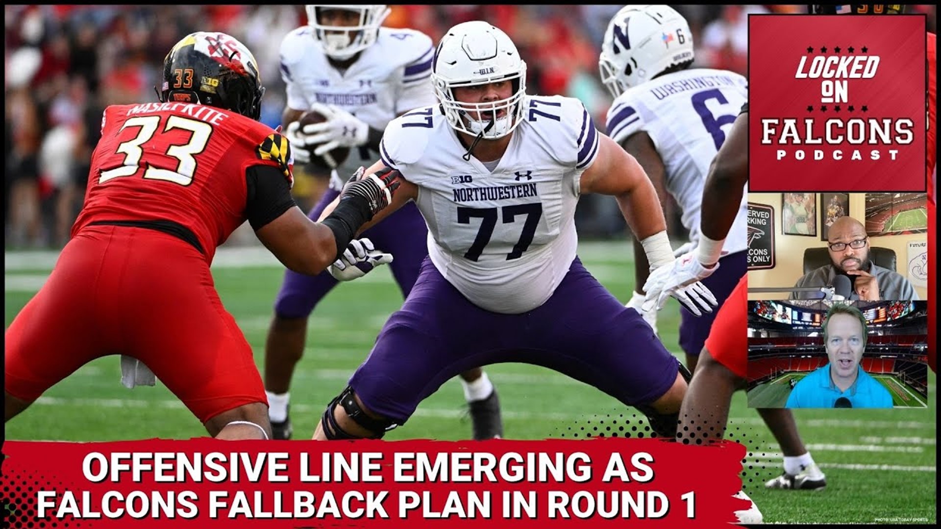 Atlanta Falcons 1st round fallback option may be Northwestern OL