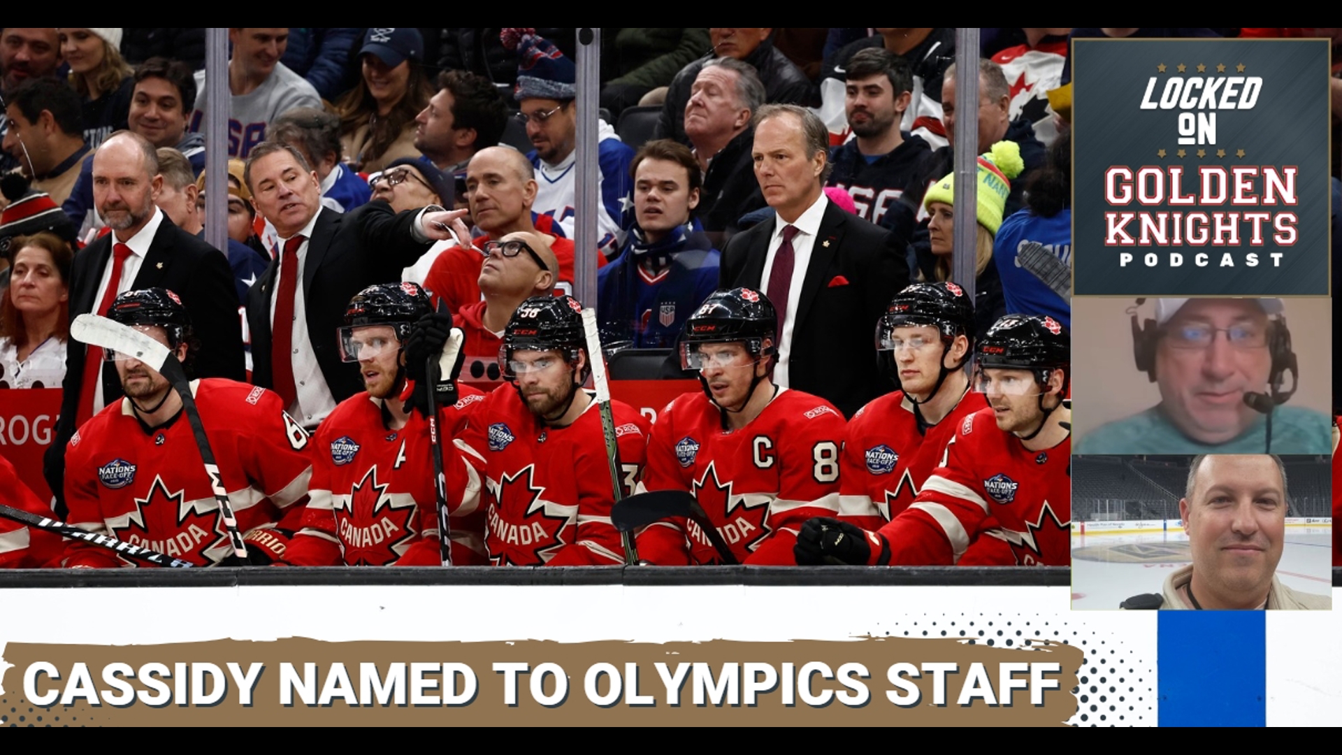 Vegas Golden Knights coach Bruce Cassidy is making his Olympics debut as an assistant coach with Team Canada.