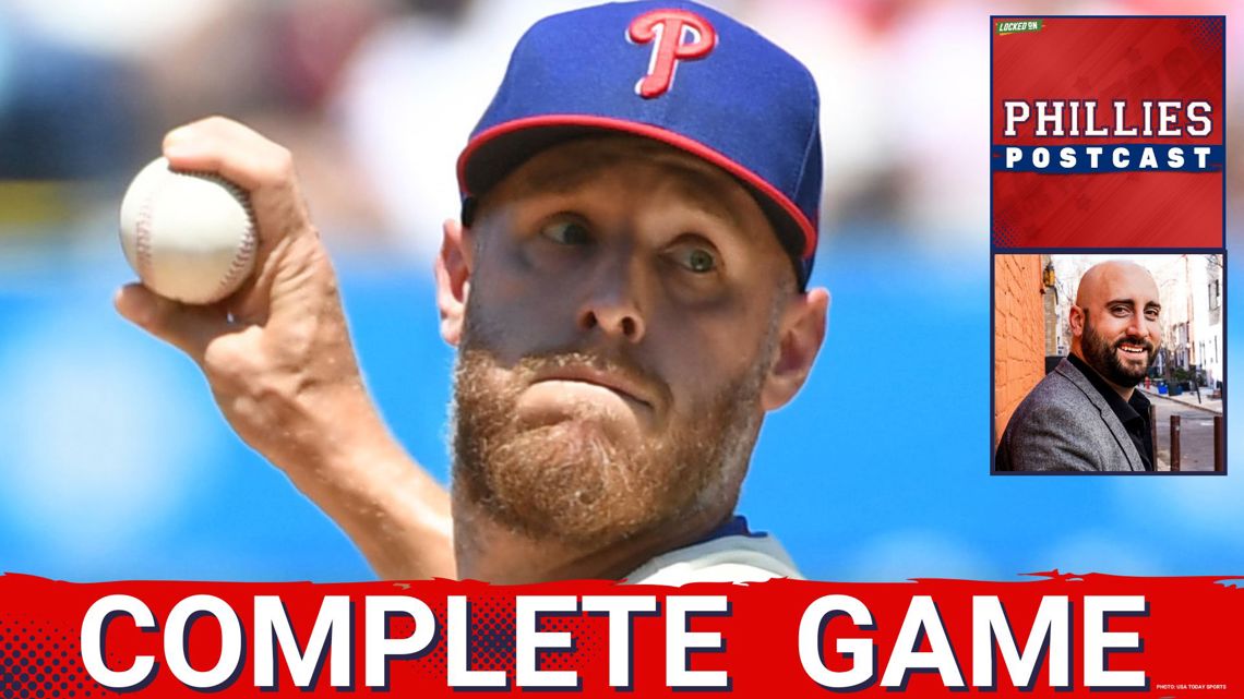 PHILLIES POSTCAST: ZACK WHEELER tosses COMPLETE GAME 1-HITTER, Philadelphia Phillies WIN 3-1 vs Reds