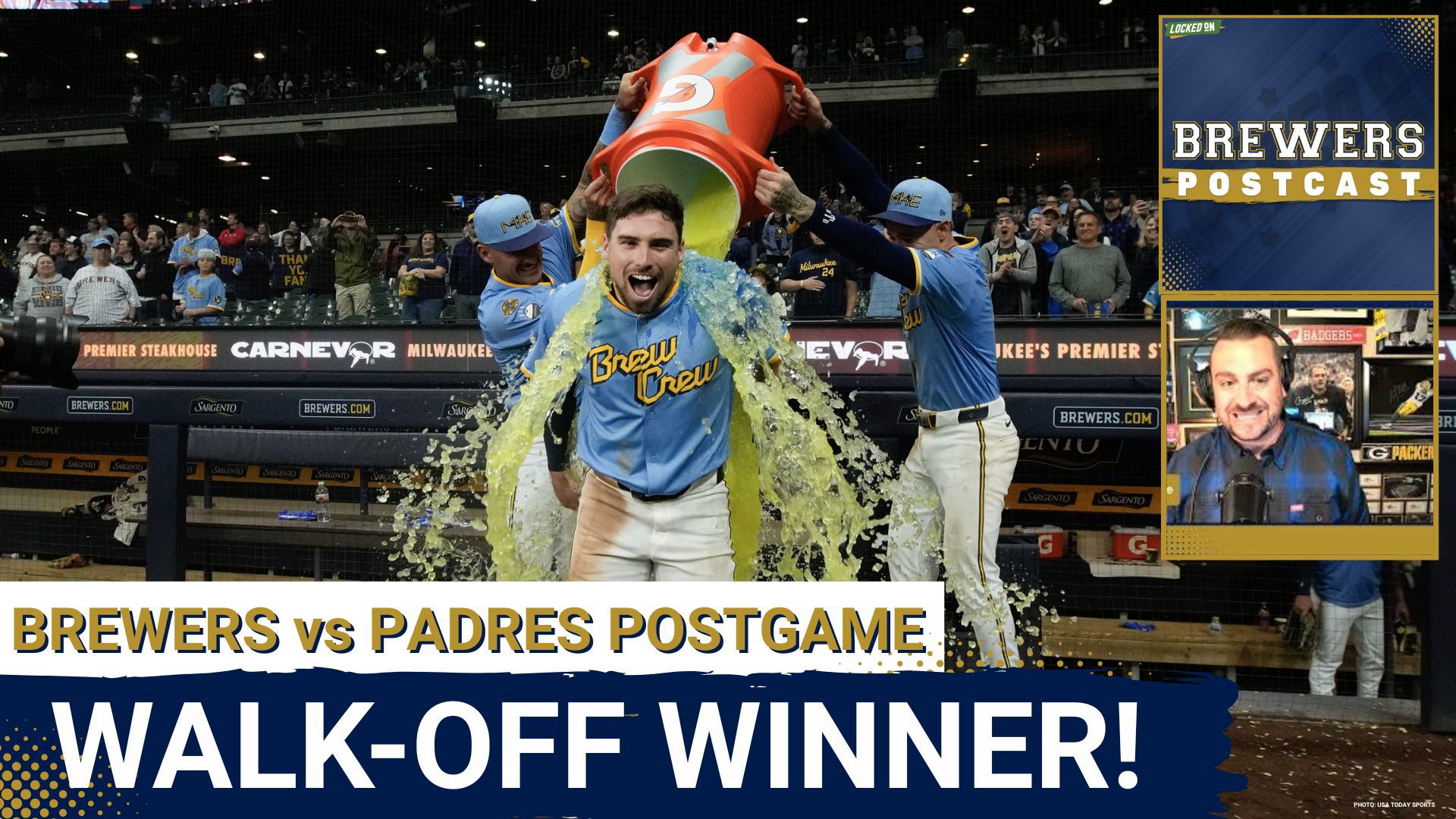 The Milwaukee Brewers bounced back to beat the San Diego Padres, 4 to 3 in game 2 of their 3-game series.
